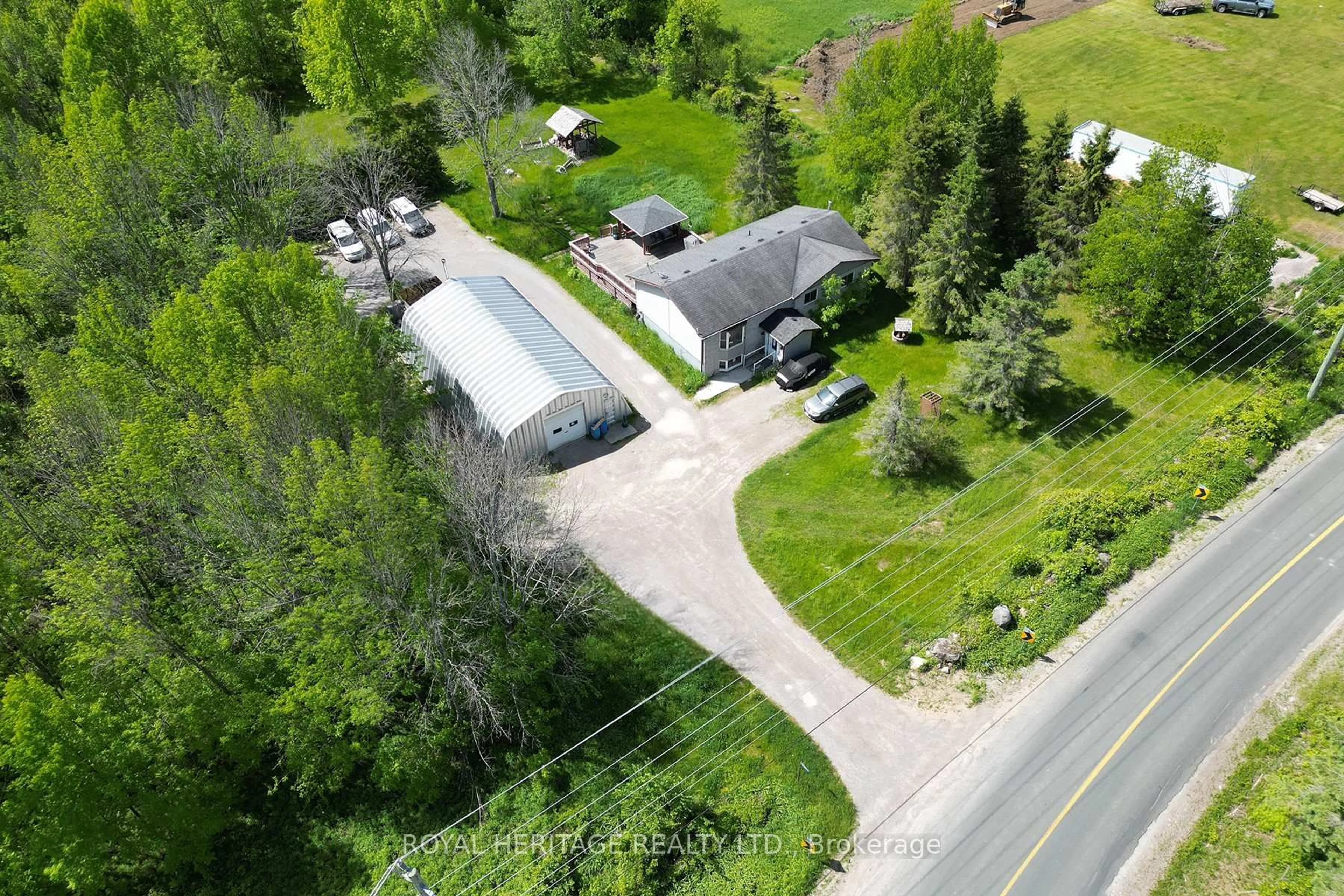 A pic from outside/outdoor area/front of a property/back of a property/a pic from drone, street for 1349 Trent River Rd, Trent Hills Ontario K0L 1Z0