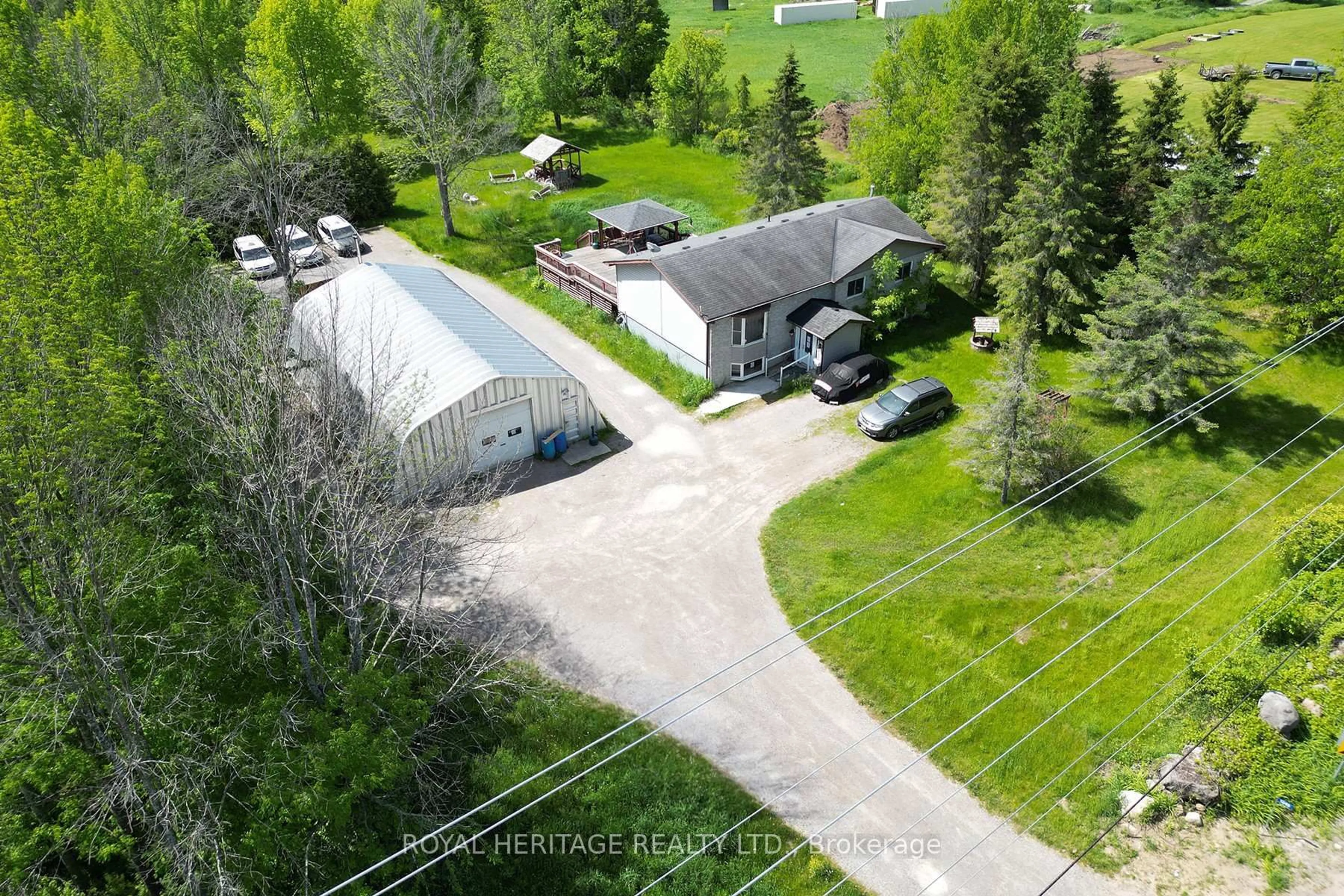 A pic from outside/outdoor area/front of a property/back of a property/a pic from drone, unknown for 1349 Trent River Rd, Trent Hills Ontario K0L 1Z0