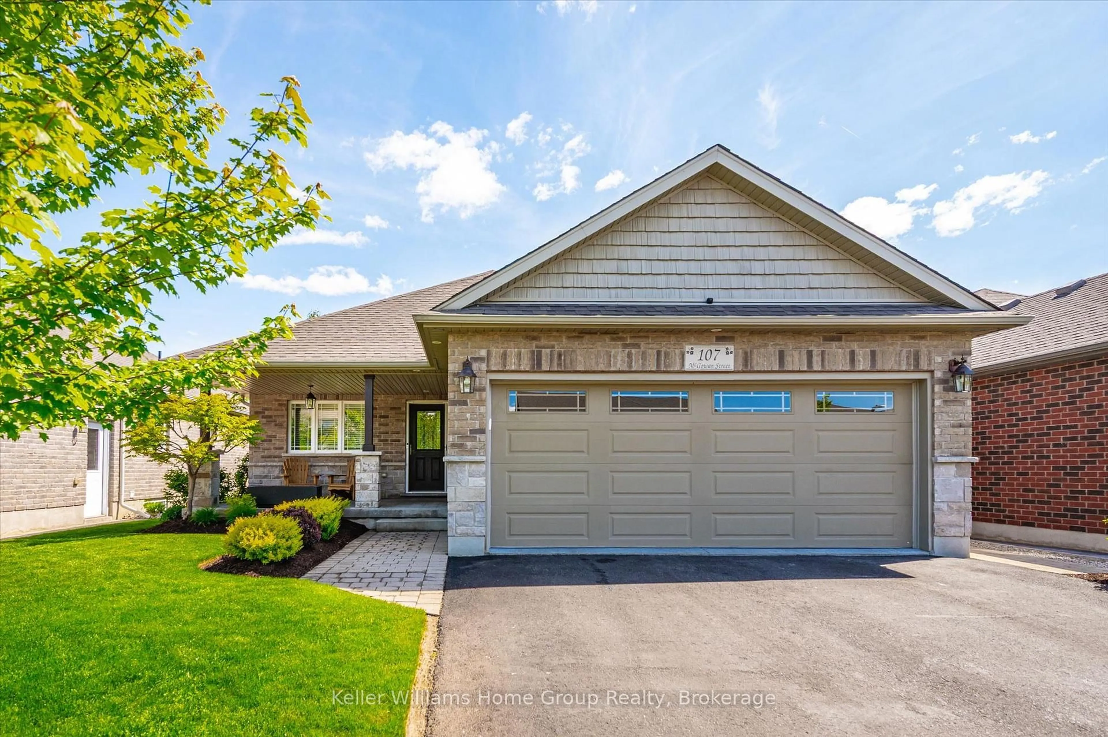 Home with vinyl exterior material, street for 107 Mcgowan St, Centre Wellington Ontario N0B 1S0