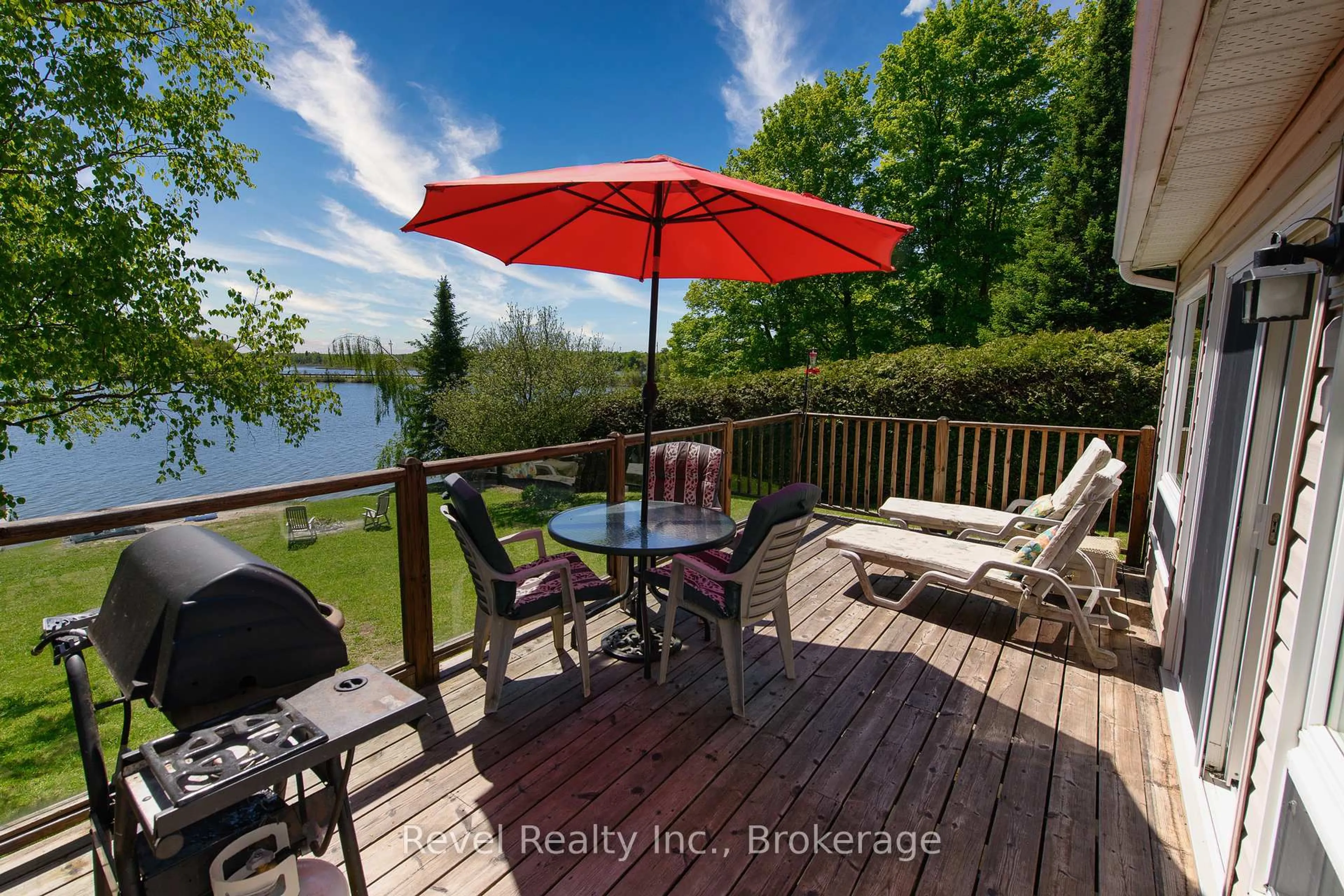 Patio, water/lake/river/ocean view for 123 Macdonalds Rd, Grey Highlands Ontario N0C 1E0