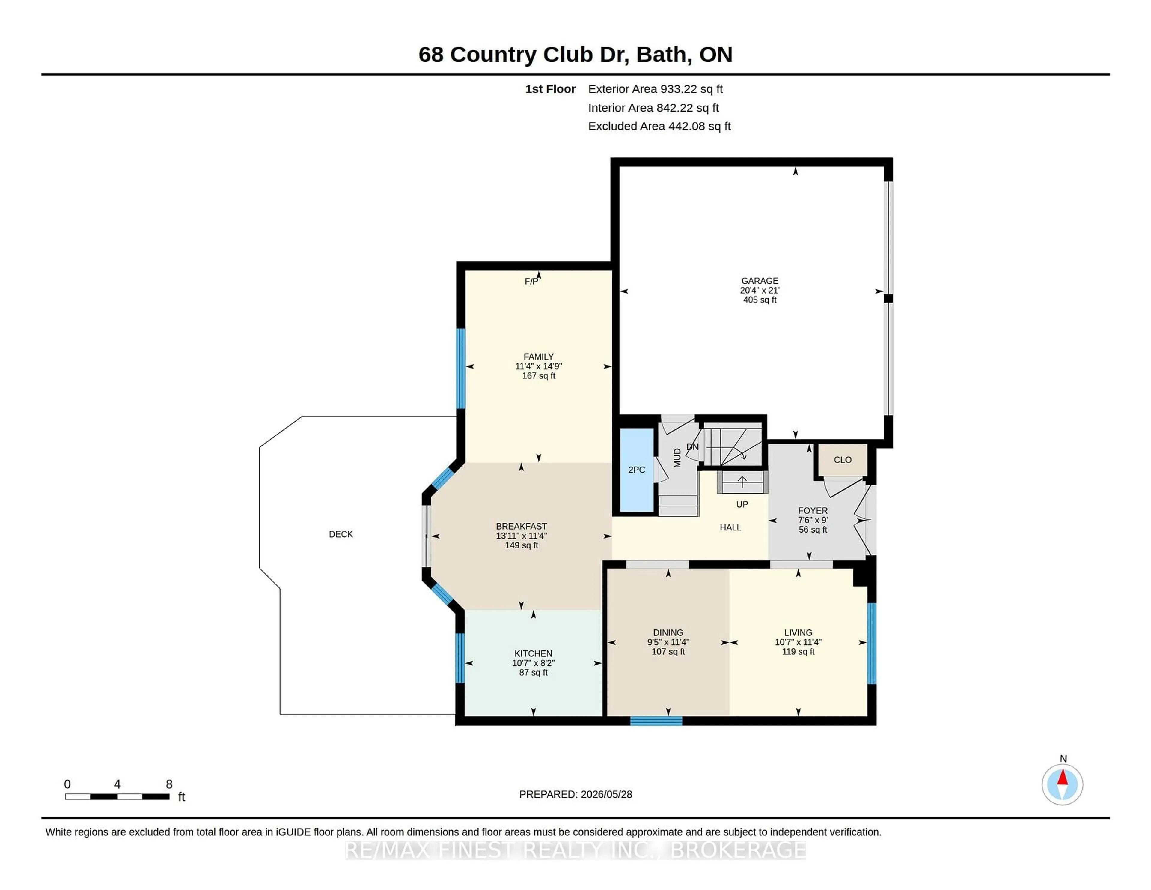 Floor plan for 68 Country Club Dr, Bath Ontario K0H 1G0