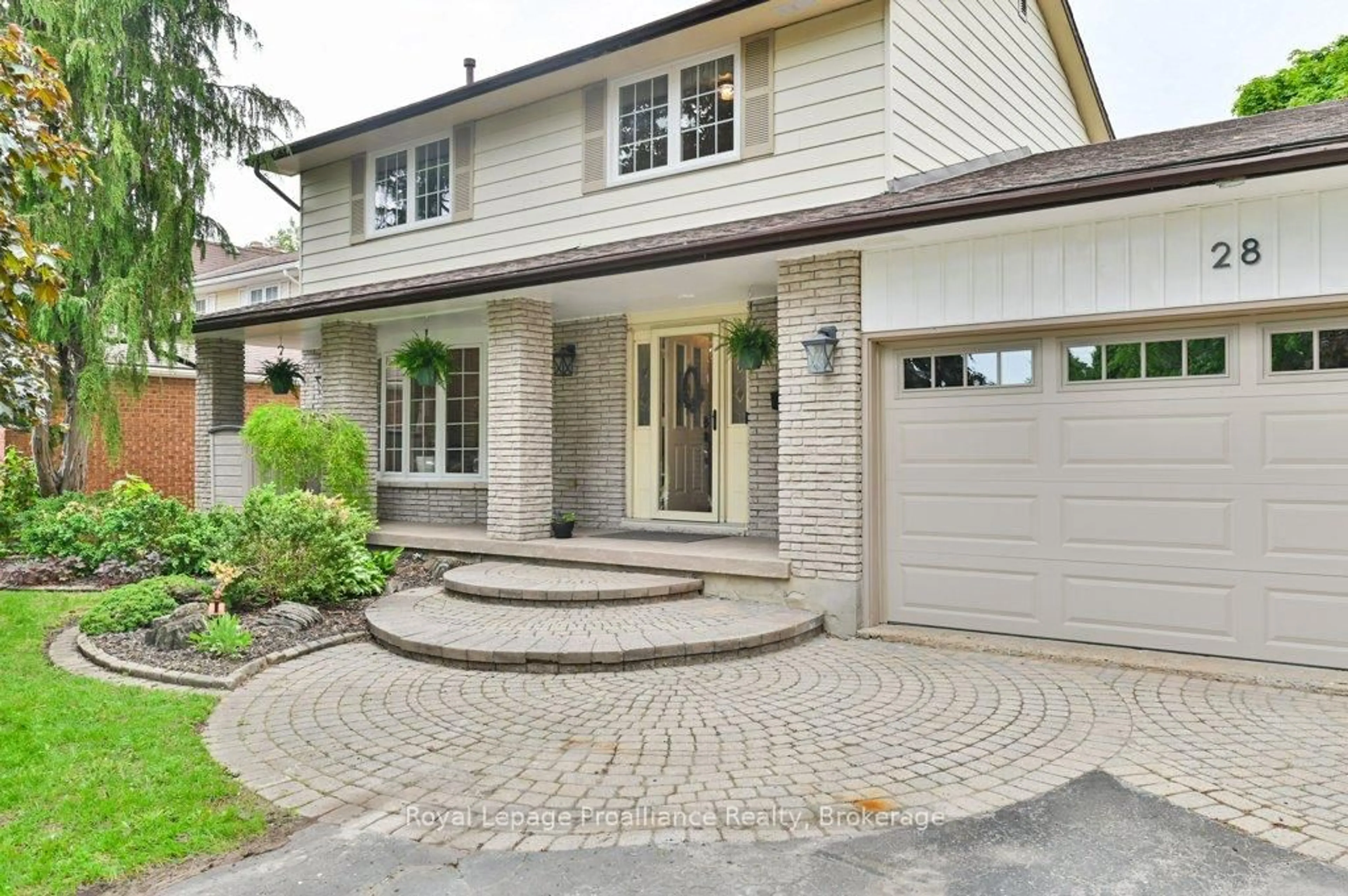 Home with brick exterior material, street for 28 Briarwood Cres, Belleville Ontario K8N 5K9