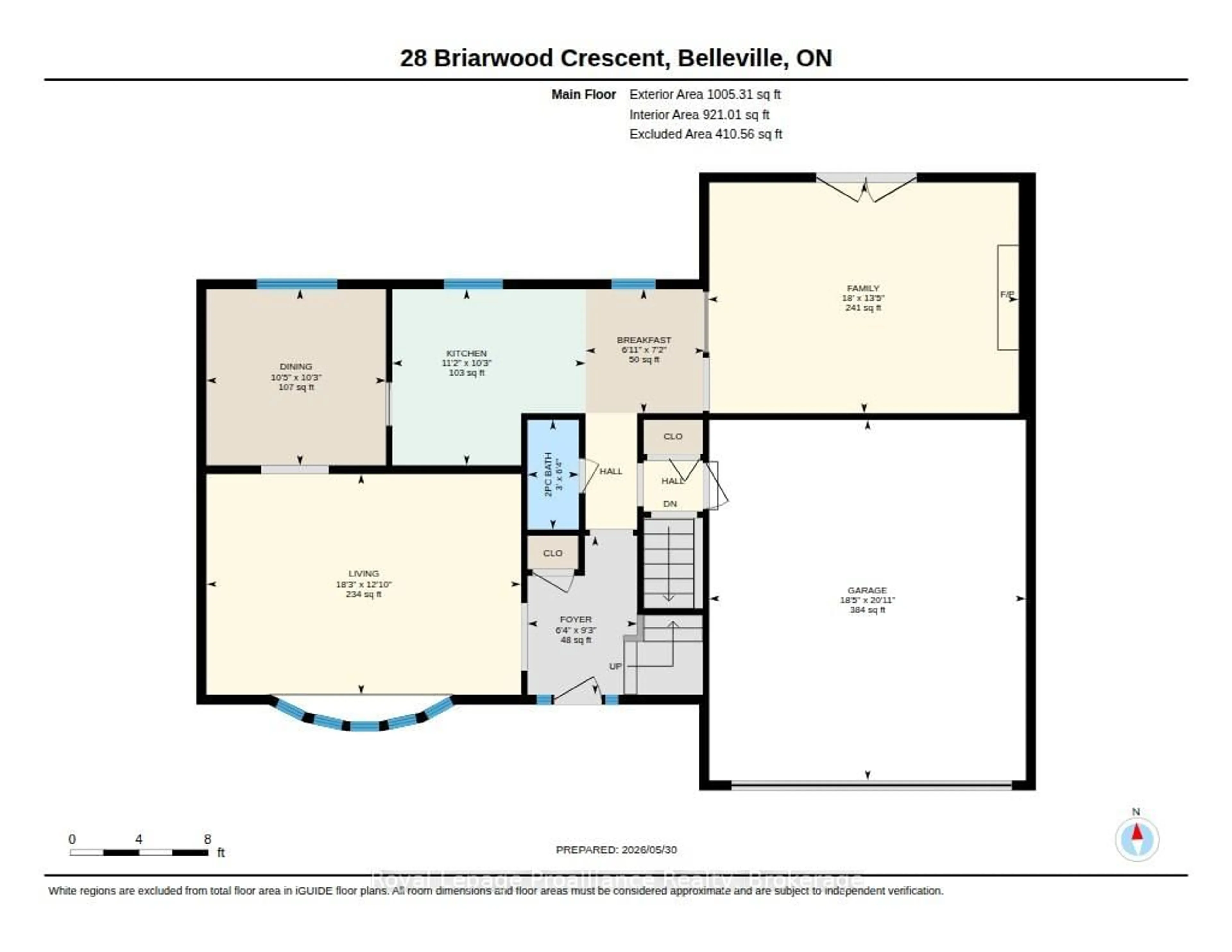Floor plan for 28 Briarwood Cres, Belleville Ontario K8N 5K9