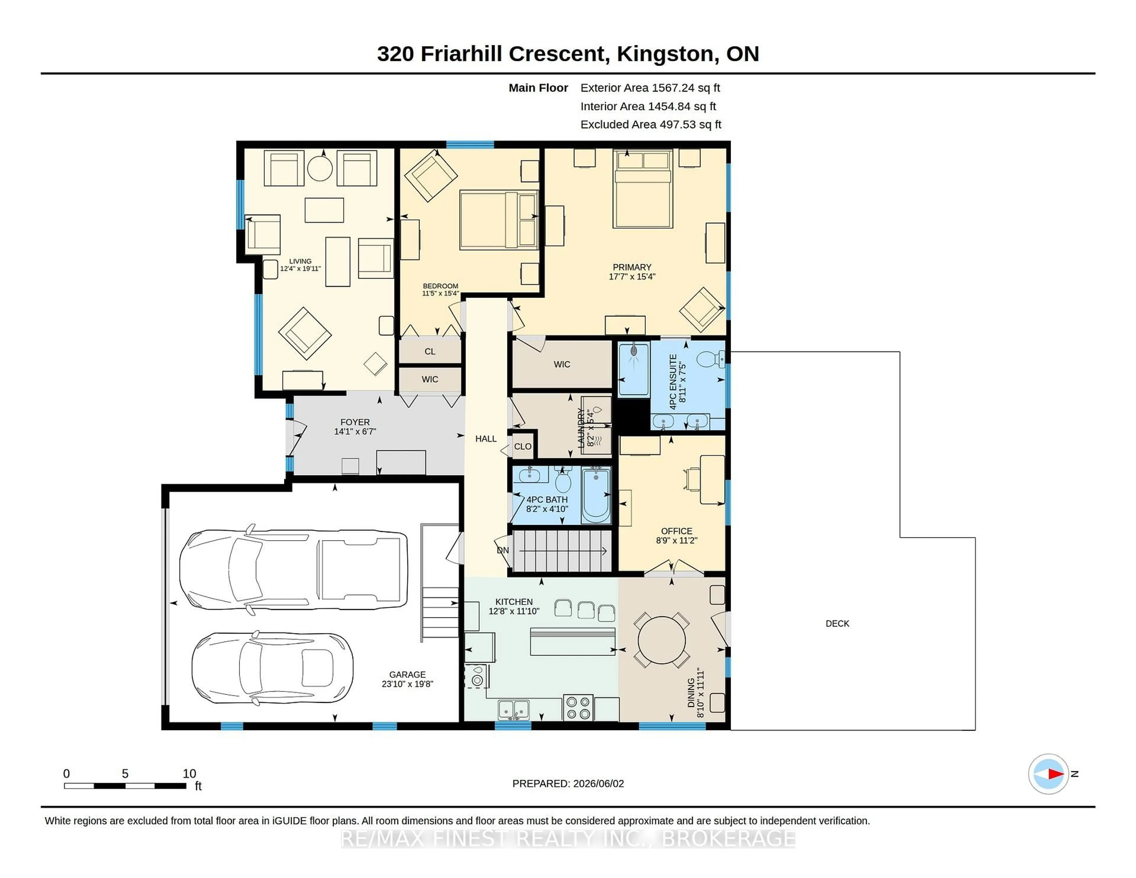 Floor plan for 320 Friarhill Cres, Kingston Ontario K7M 8P4
