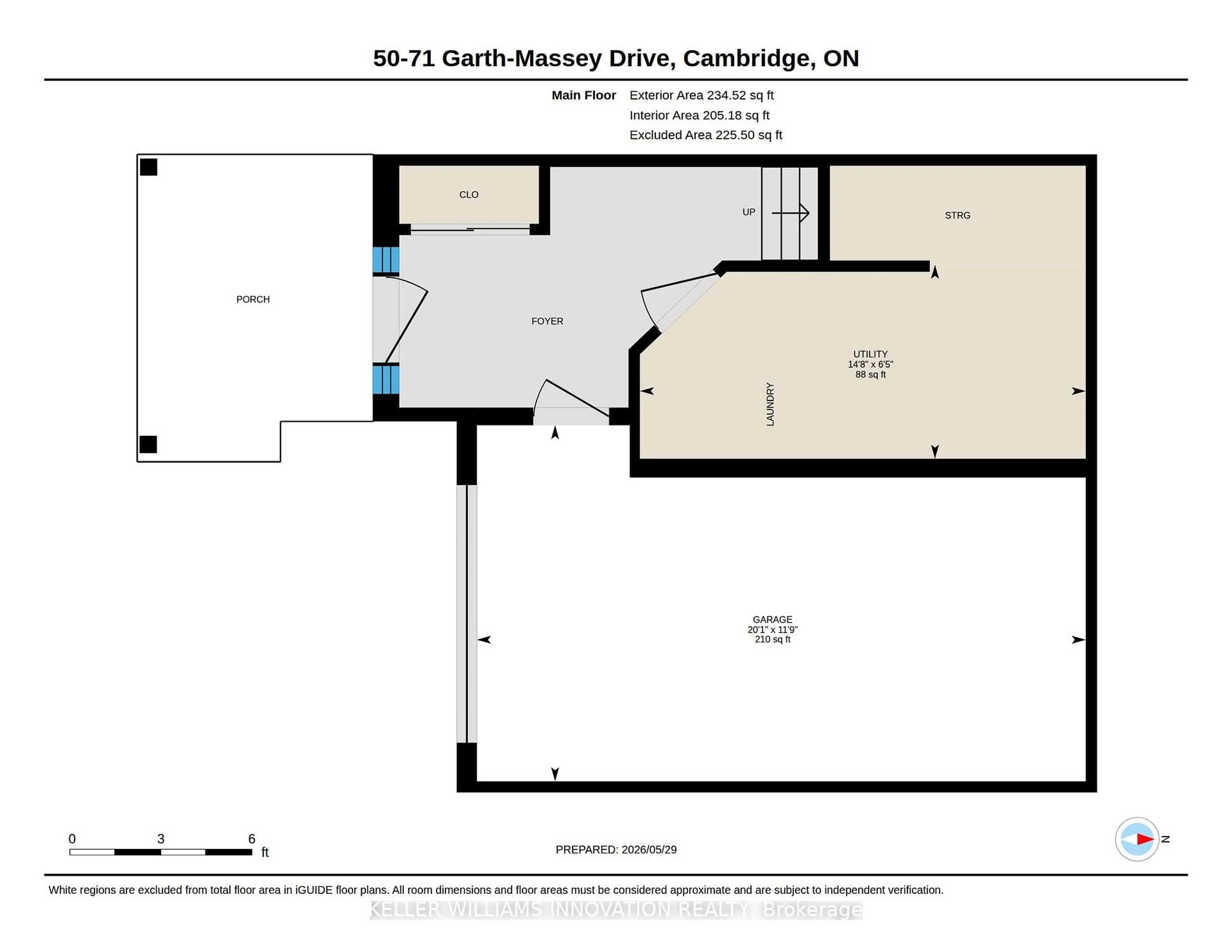 Floor plan for 71 Garth Massey Dr #50, Cambridge Ontario N1T 2G8