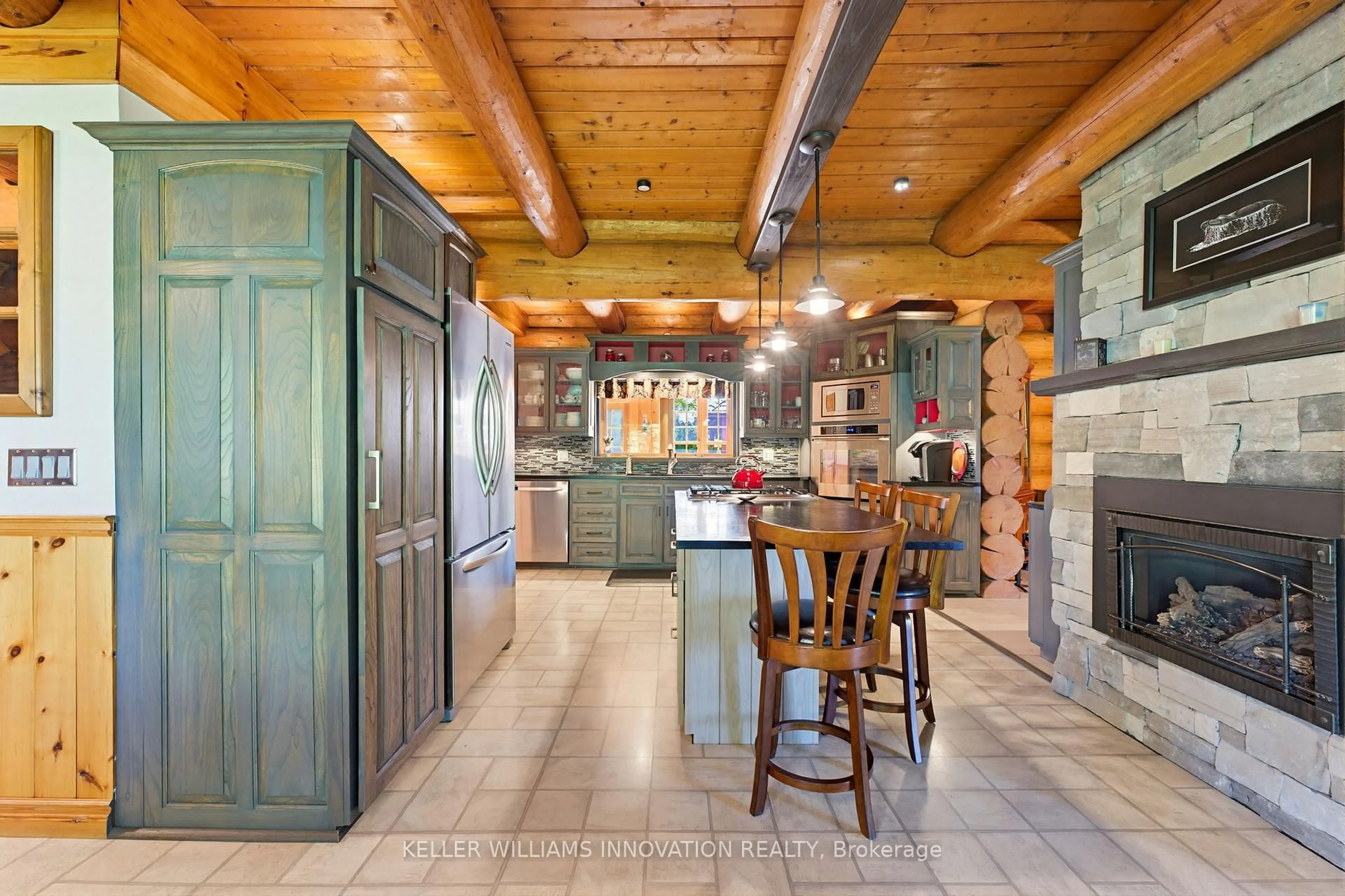 Rustic kitchen, ceramic/tile floor for 169 James St, North Perth Ontario N0G 1B0