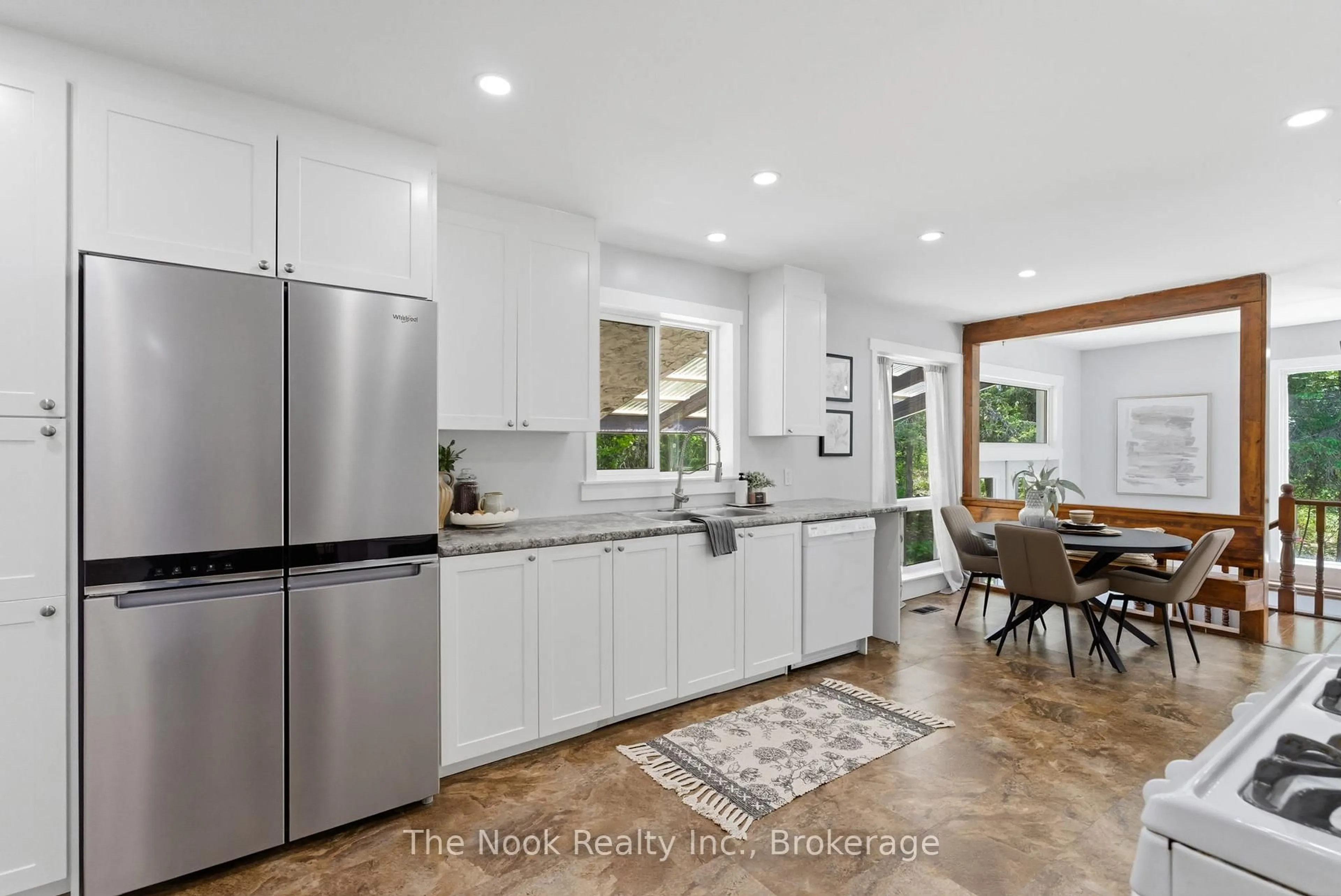 Open concept kitchen, ceramic/tile floor for 219 Pontypool Rd, Kawartha Lakes Ontario L0A 1K0