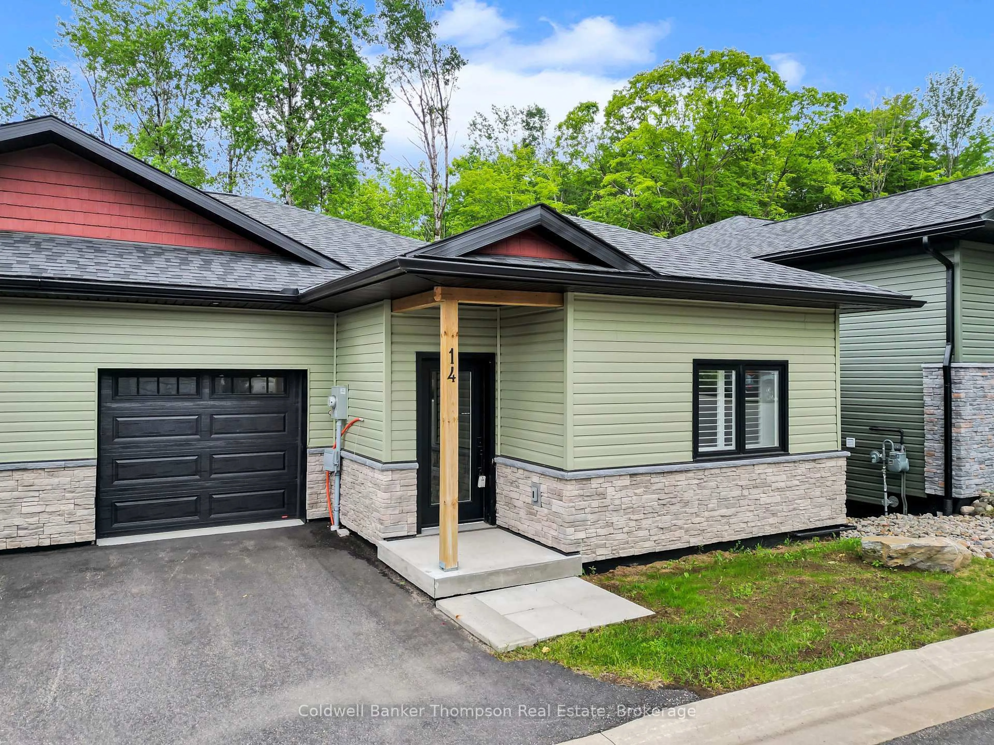 Home with brick exterior material, street for 14 Ertler Lane, Huntsville Ontario P1H 1S7
