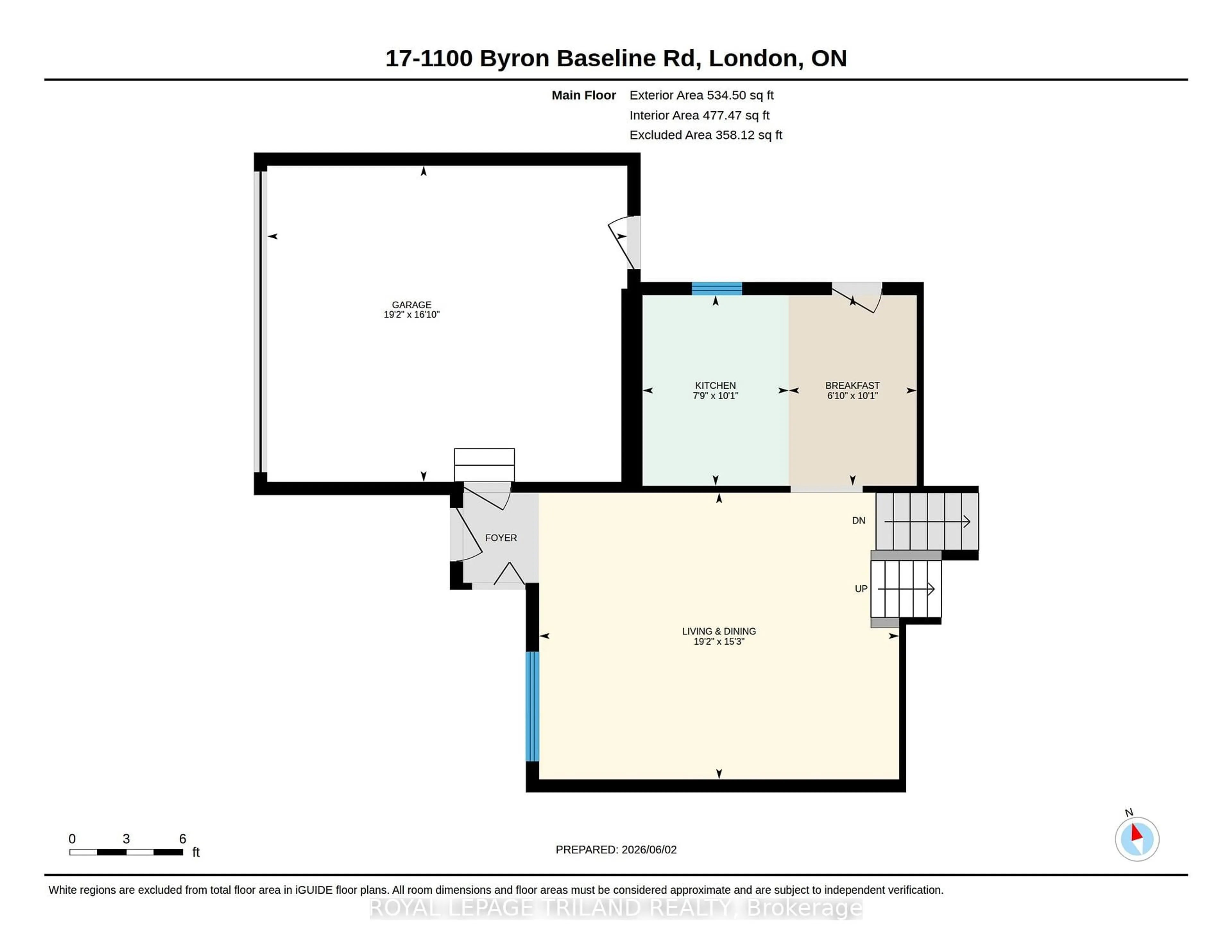 Floor plan for 1100 Byron Baseline Rd #17, London South Ontario N6K 4M3