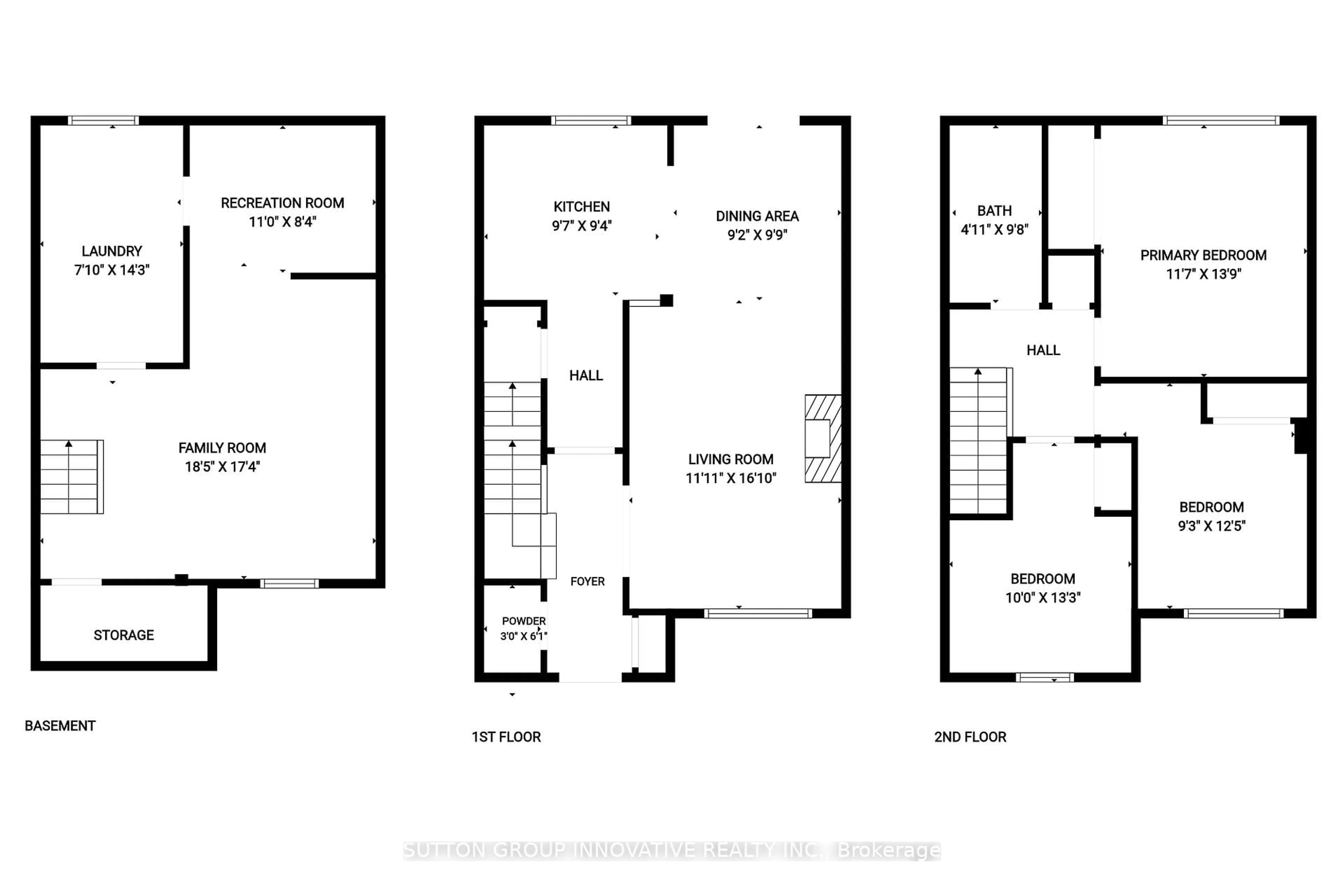 Floor plan for 151 Gateshead Cres #69, Hamilton Ontario L8G 3W1
