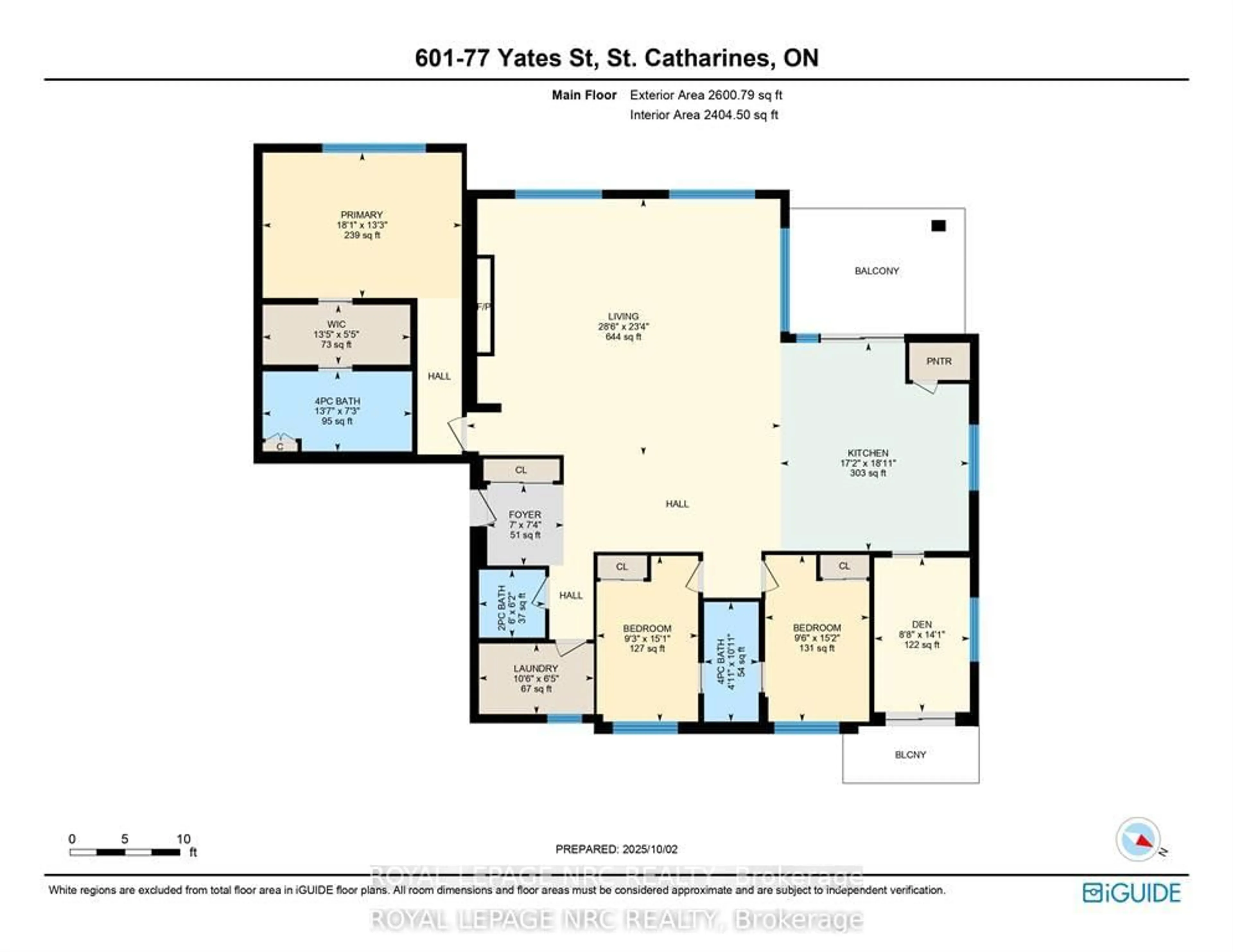 Floor plan for 77 Yates St #601, St. Catharines Ontario L2R 0C4