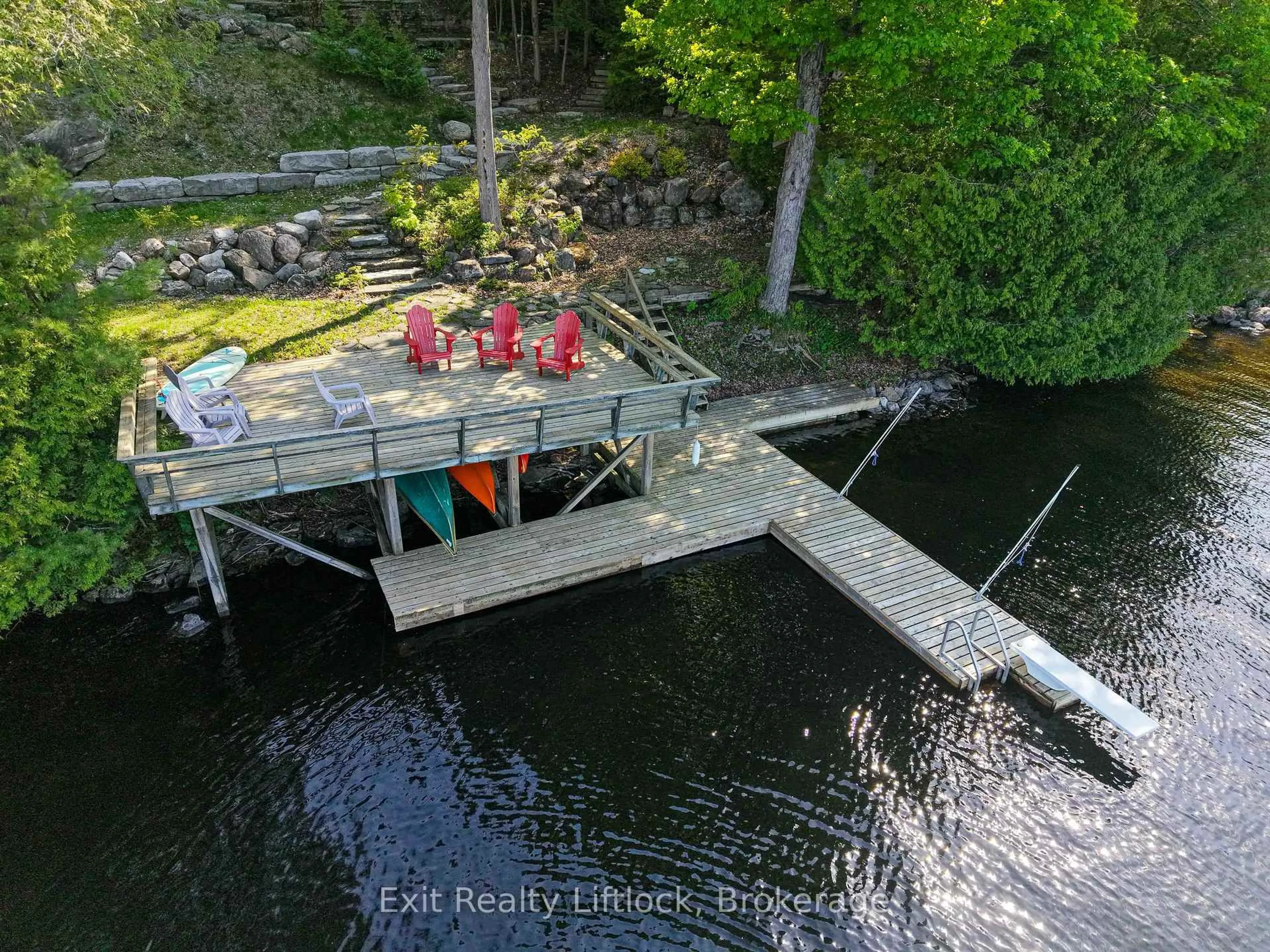 A pic from outside/outdoor area/front of a property/back of a property/a pic from drone, water/lake/river/ocean view for 3051 Fire Route 30, Selwyn Ontario K0L 2H0