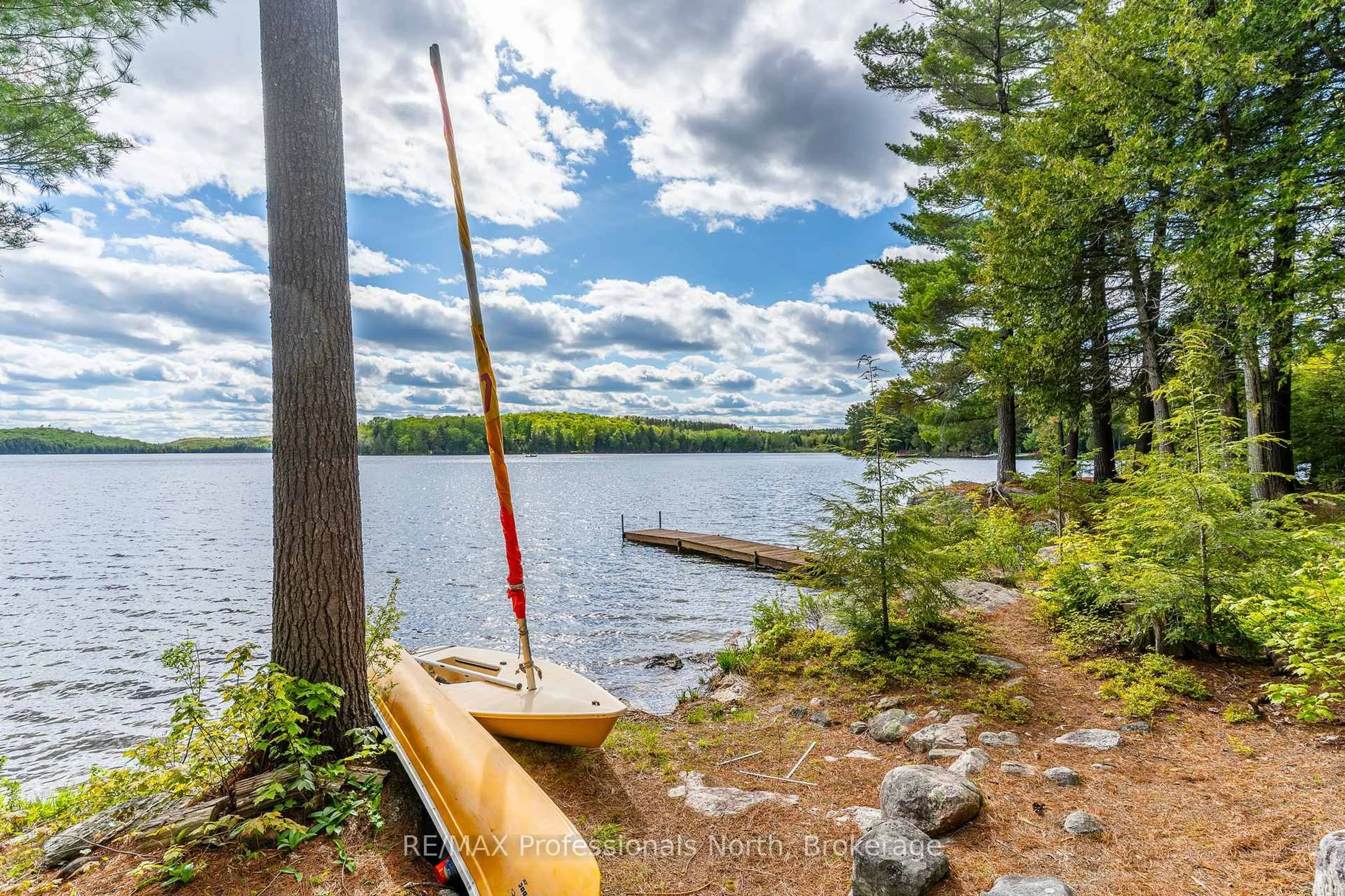Patio, water/lake/river/ocean view for 1294 Trinity Rd, Highlands East Ontario K0L 2A0