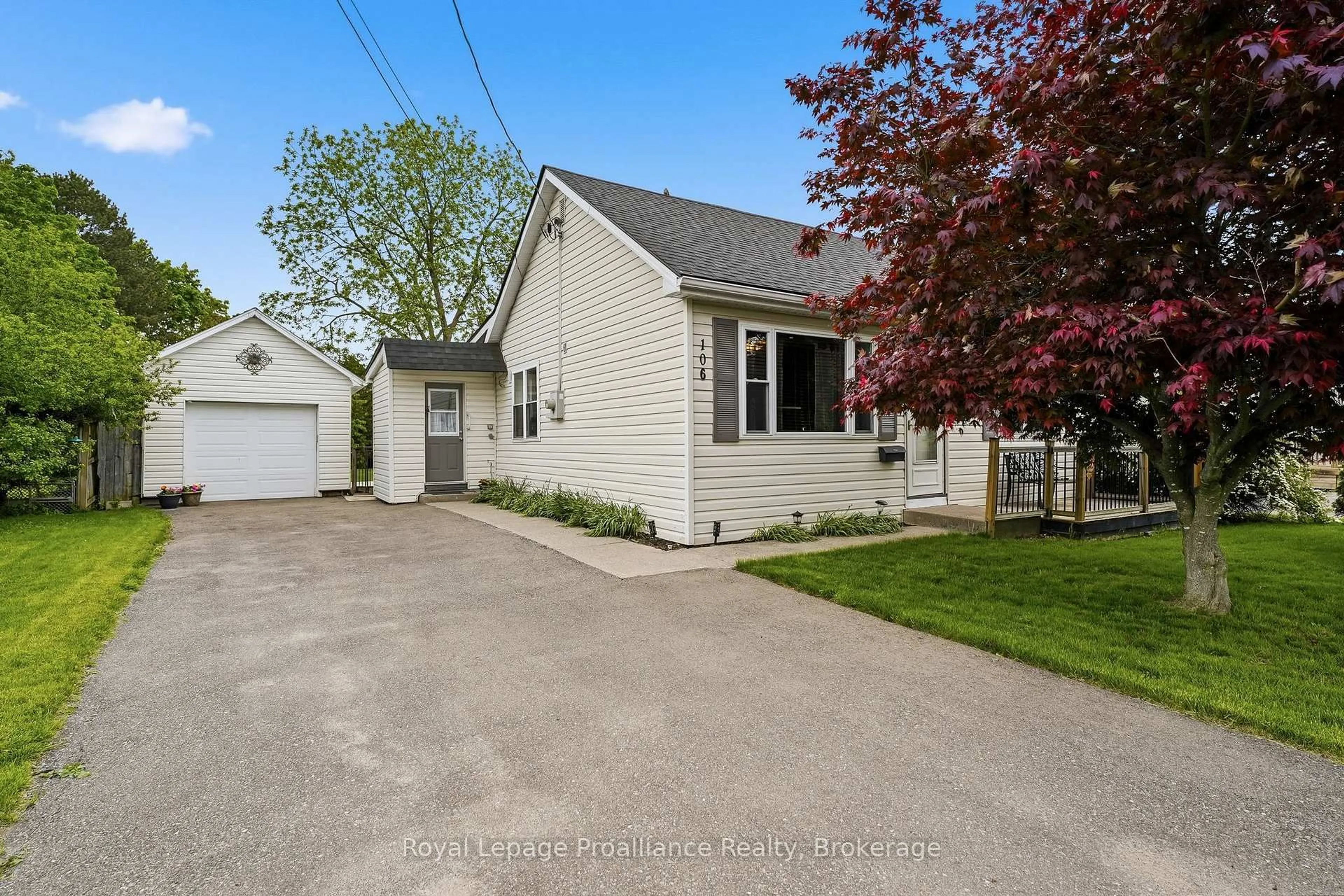A pic from outside/outdoor area/front of a property/back of a property/a pic from drone, street for 106 Karl St, Belleville Ontario K8N 1J9