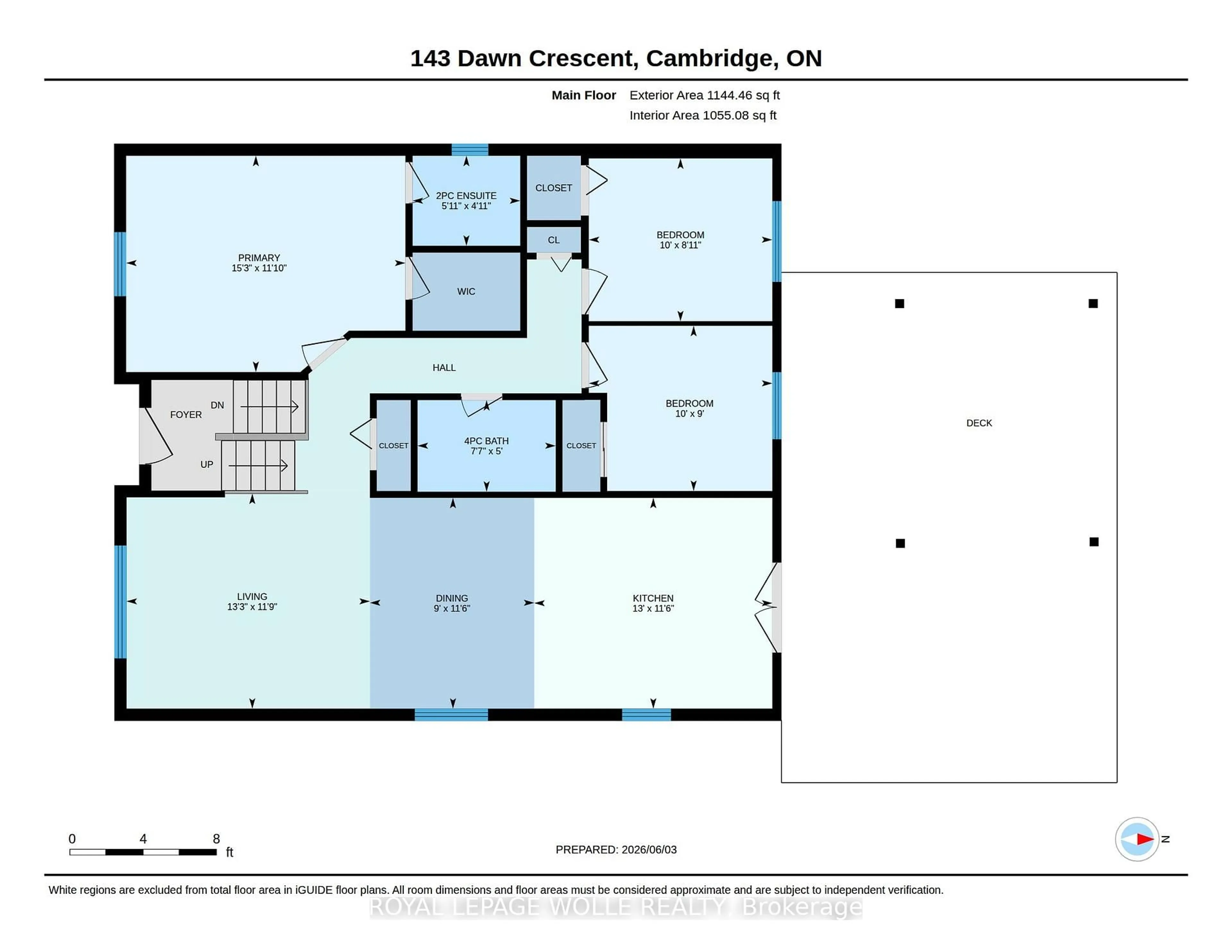 Floor plan for 143 Dawn Cres, Cambridge Ontario N3C 3X3
