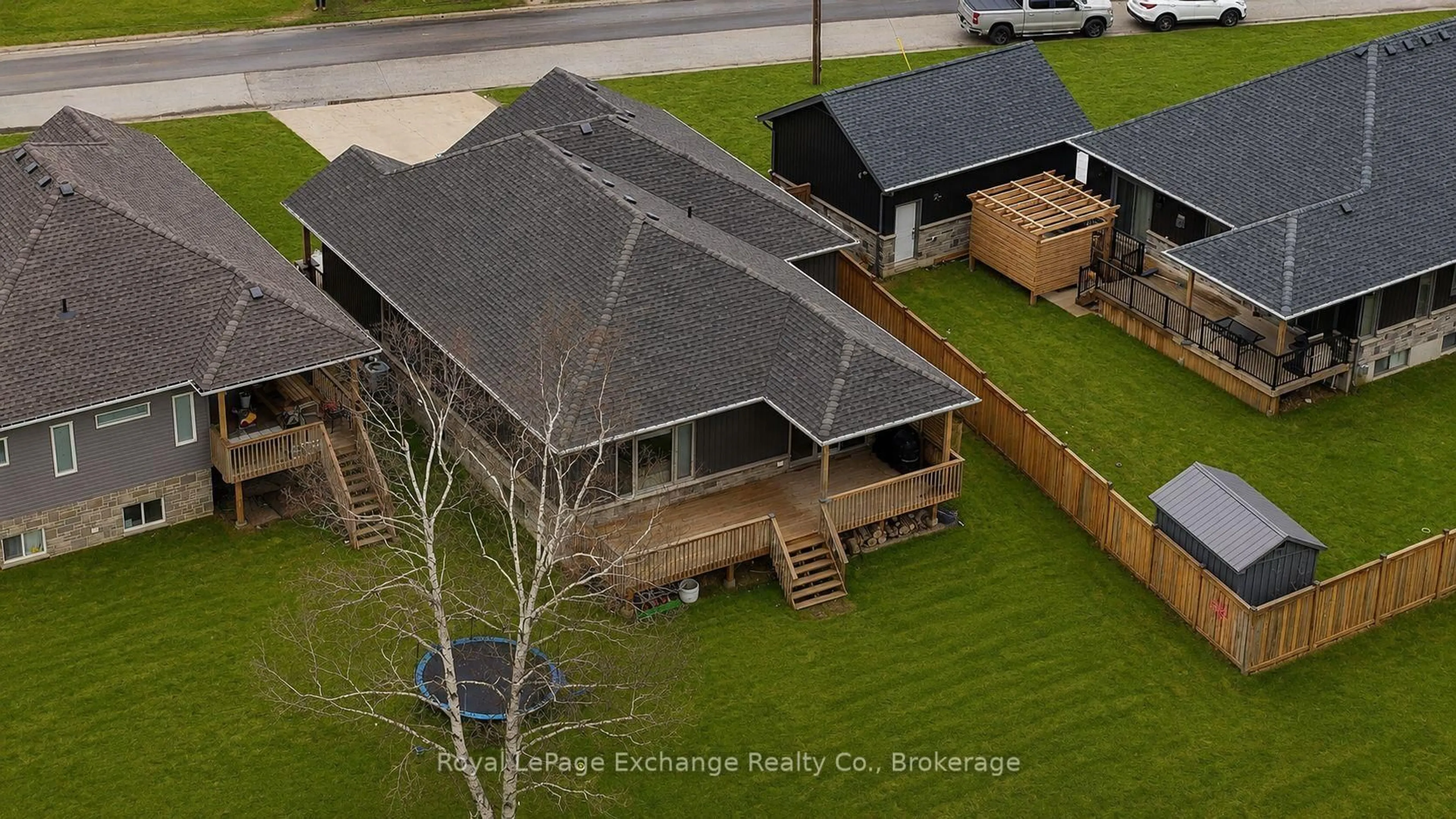 A pic from outside/outdoor area/front of a property/back of a property/a pic from drone, building for 56 Chesley St, Saugeen Shores Ontario N0H 2L0