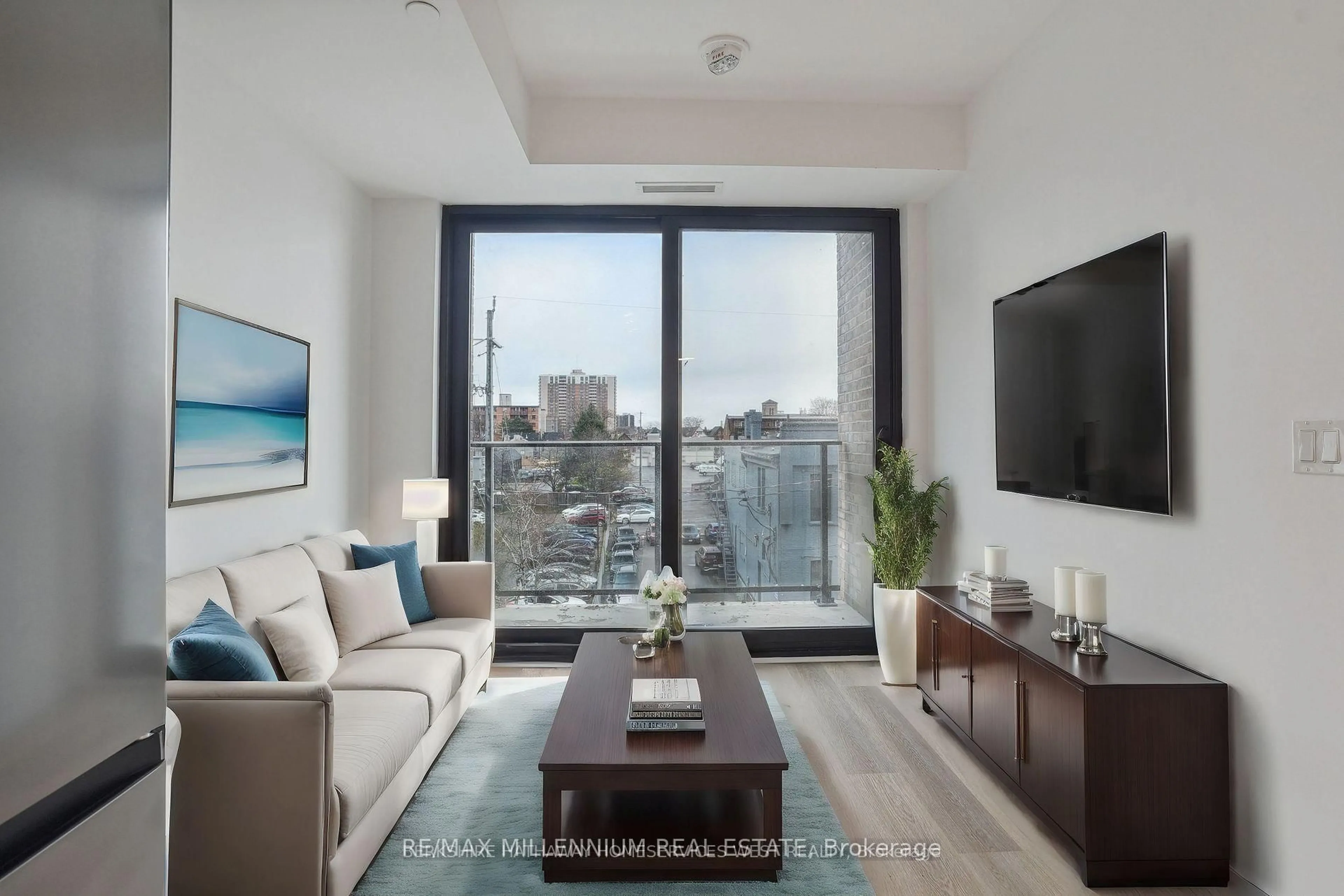 Living room with furniture, unknown for 1 Jarvis St #329, Hamilton Ontario L8R 3J2