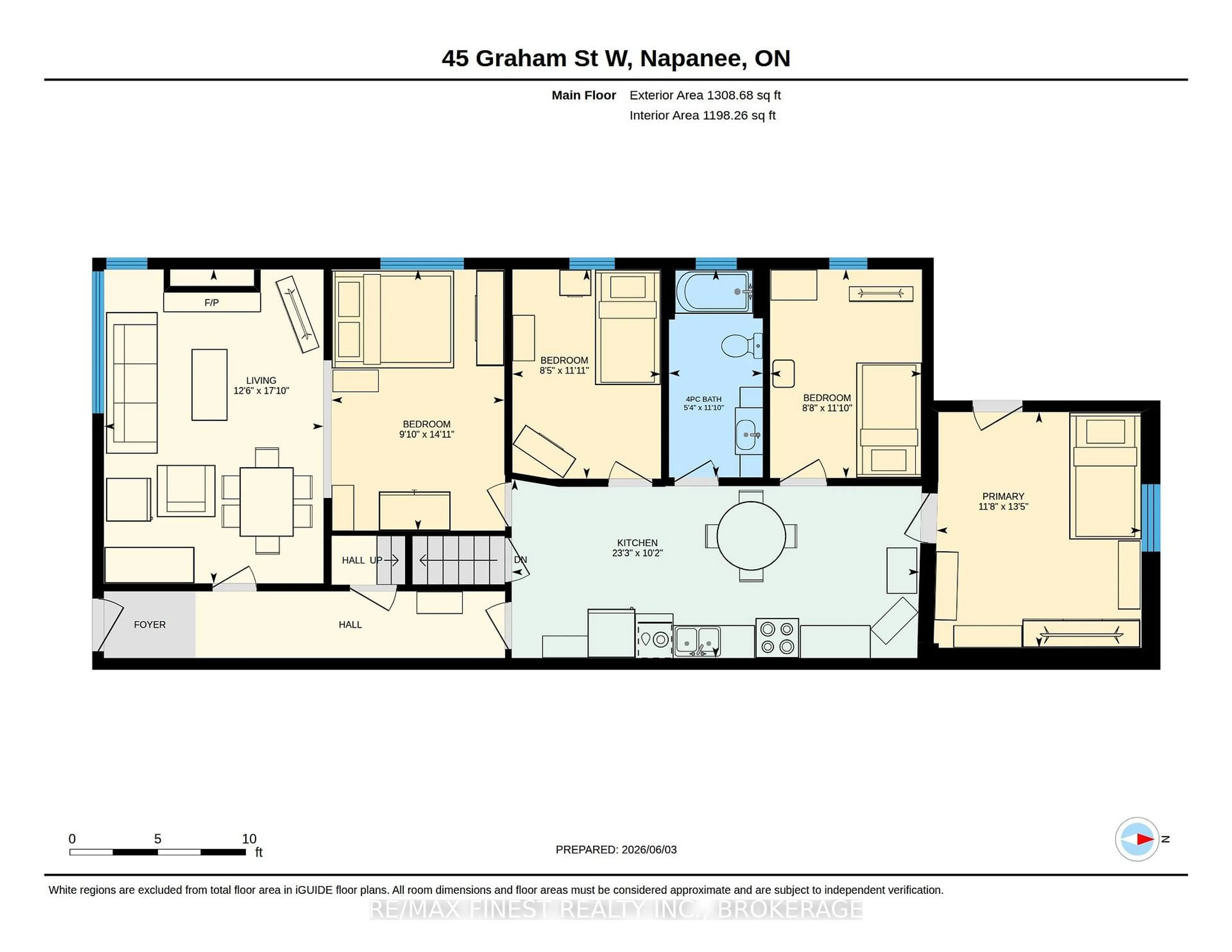 Floor plan for 45 Graham St, Greater Napanee Ontario K7R 2J6