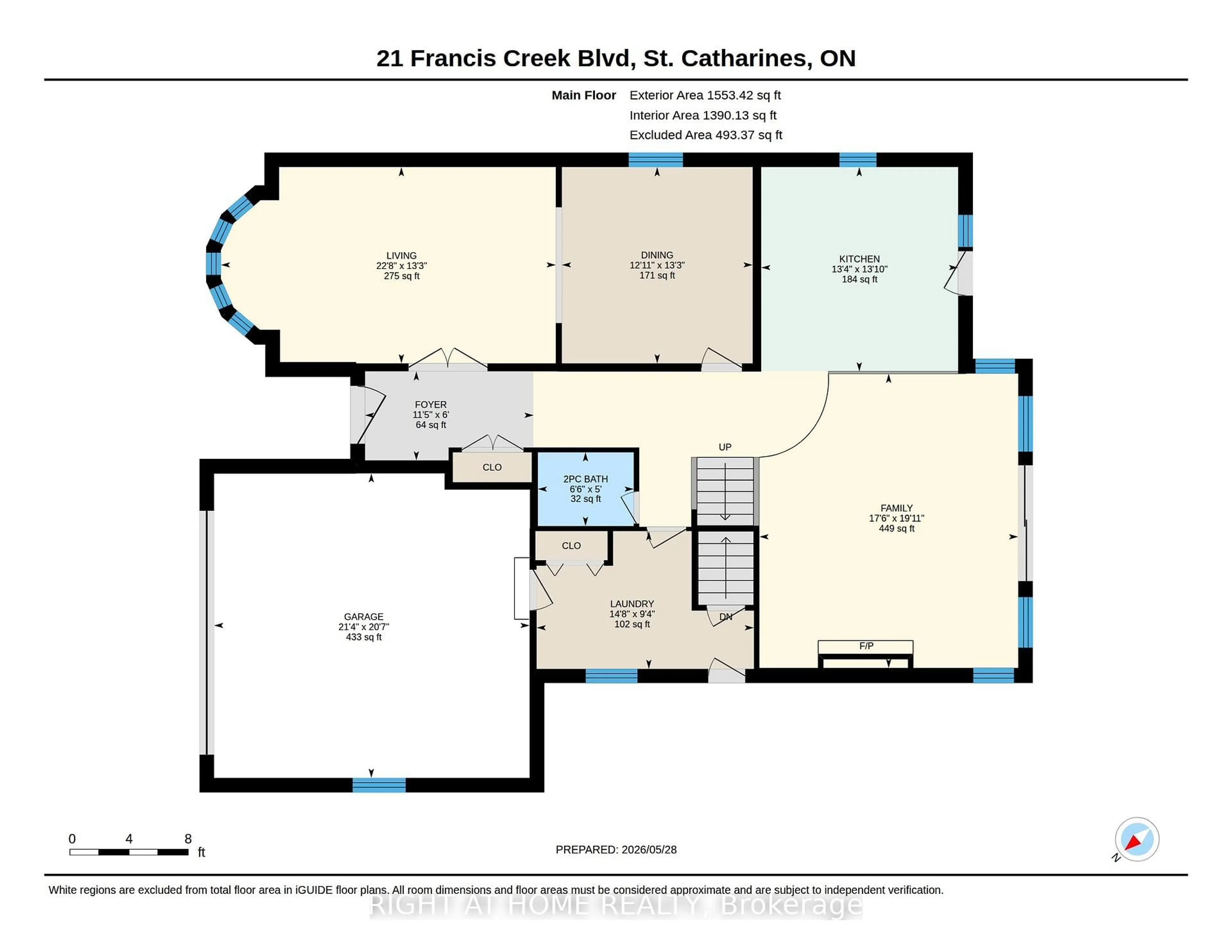 Floor plan for 21 Francis Creek Blvd, St. Catharines Ontario L2W 1B1