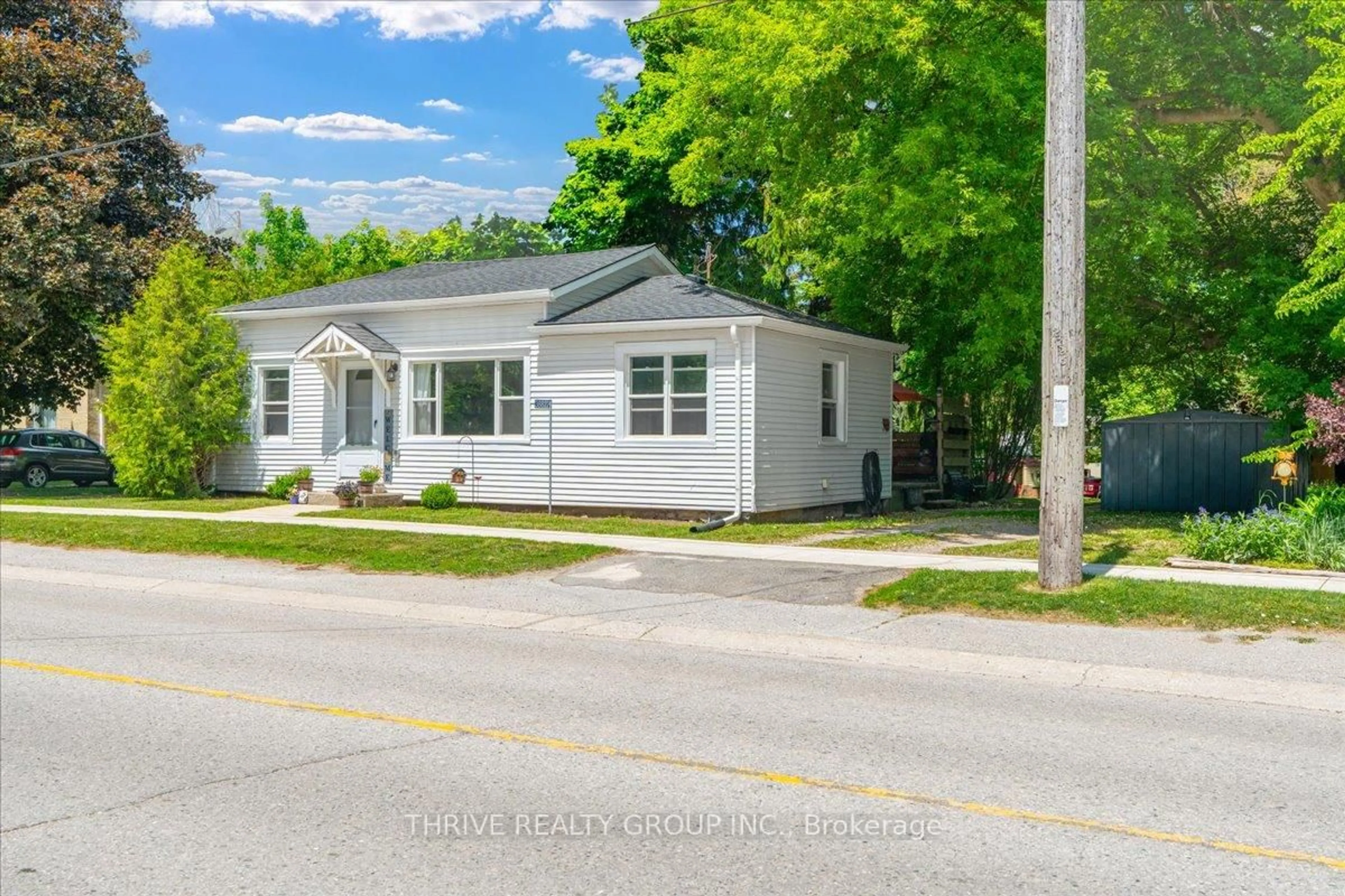Home with vinyl exterior material, street for 38822 Mill Rd, Bluewater Ontario N0M 2R0