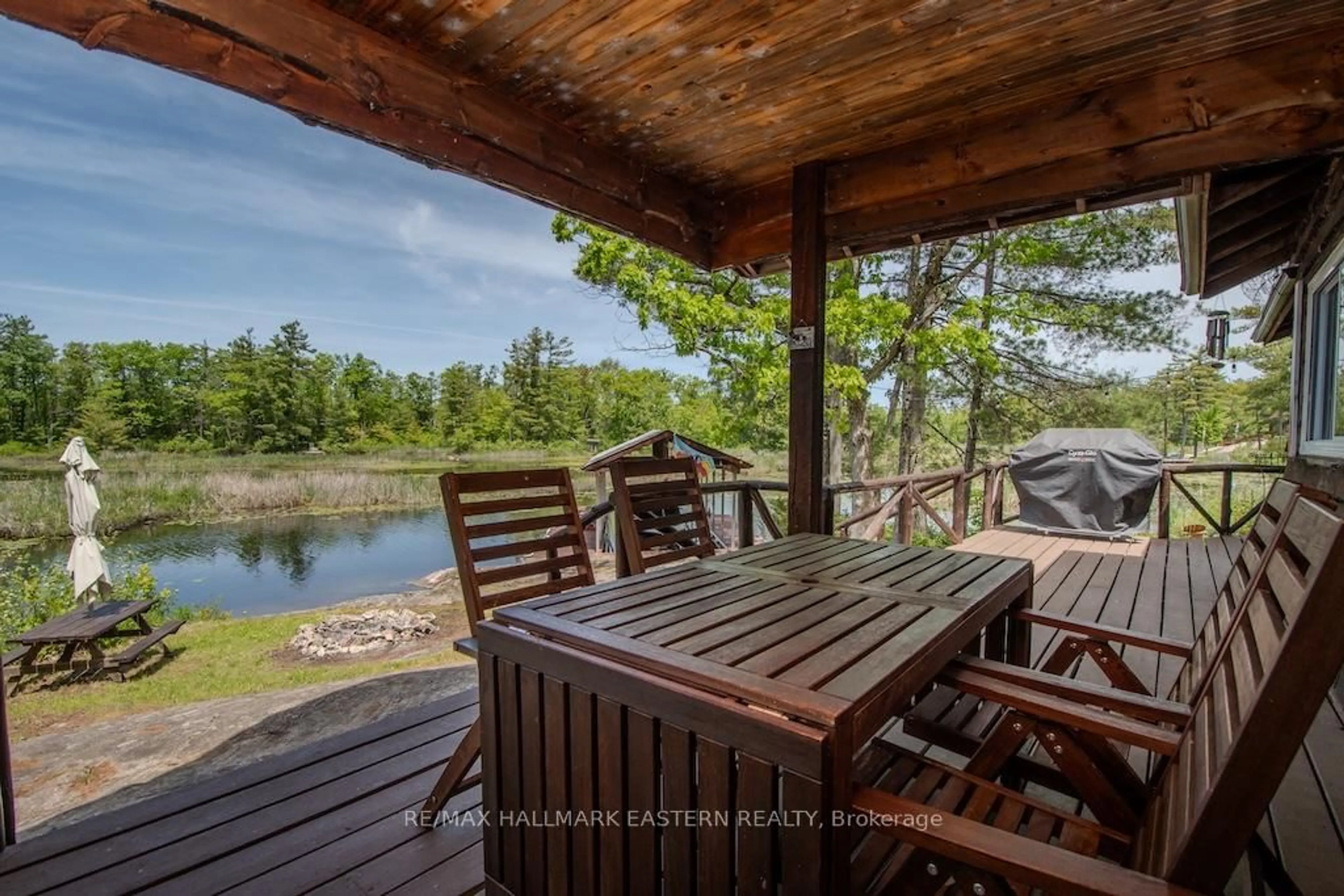 Patio, water/lake/river/ocean view for 224 Fire Route 79, Trent Lakes Ontario K0L 1J0