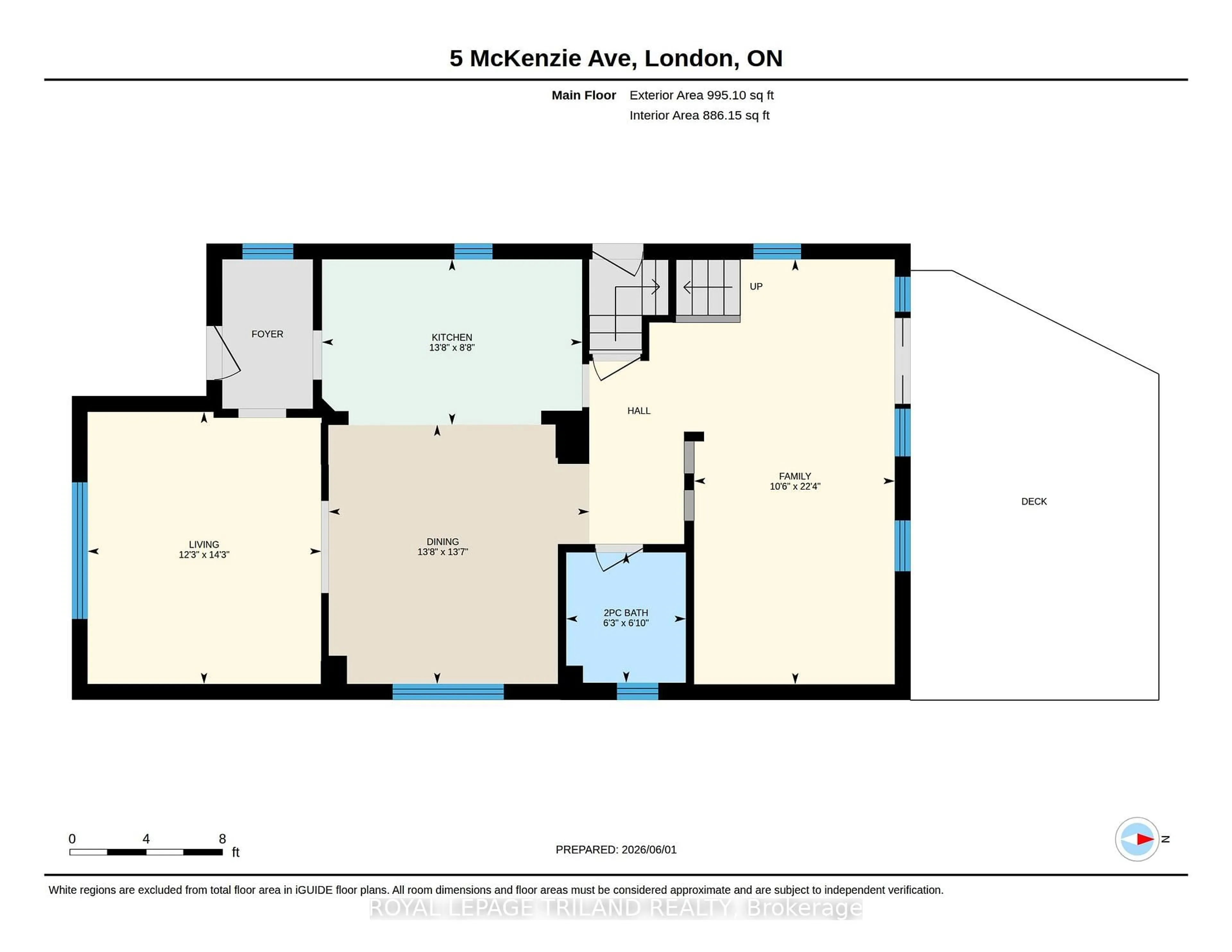 Floor plan for 5 Mckenzie Ave, London South Ontario N6C 1V1