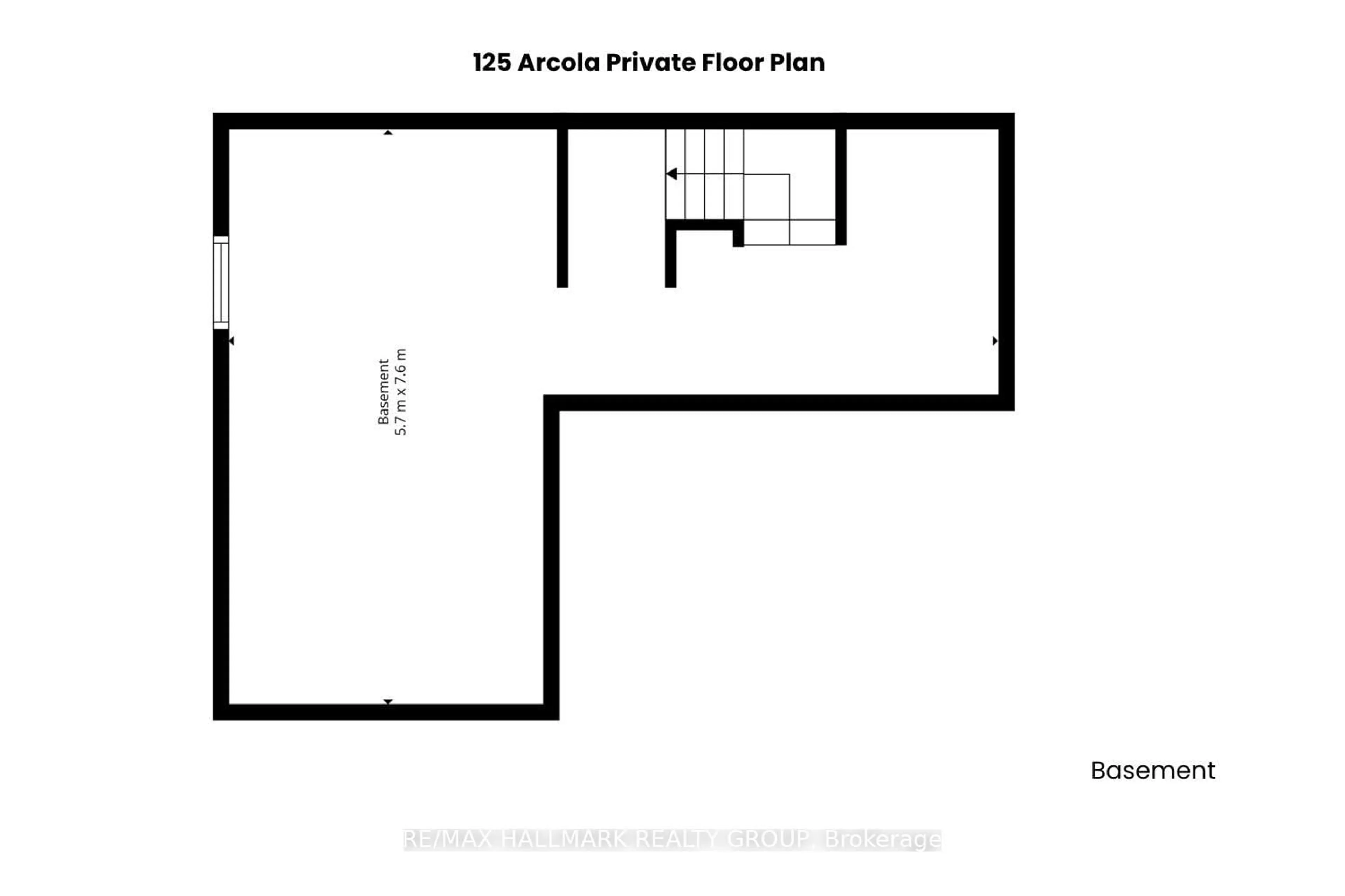 Floor plan for 125 Arcola Private, Ottawa Ontario K1K 4W9