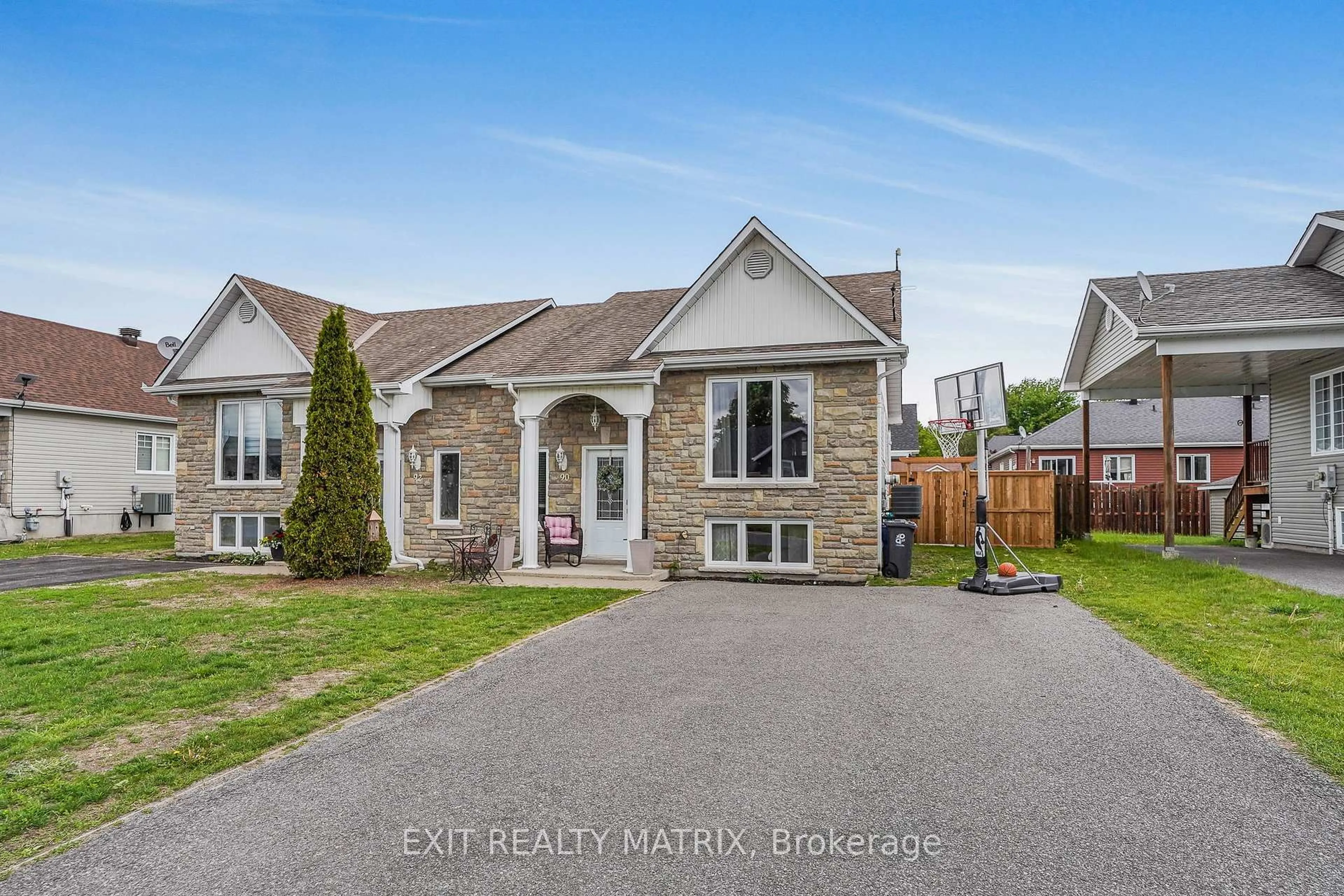 Home with vinyl exterior material, street for 90 Richard St, Alfred and Plantagenet Ontario K0B 1A0
