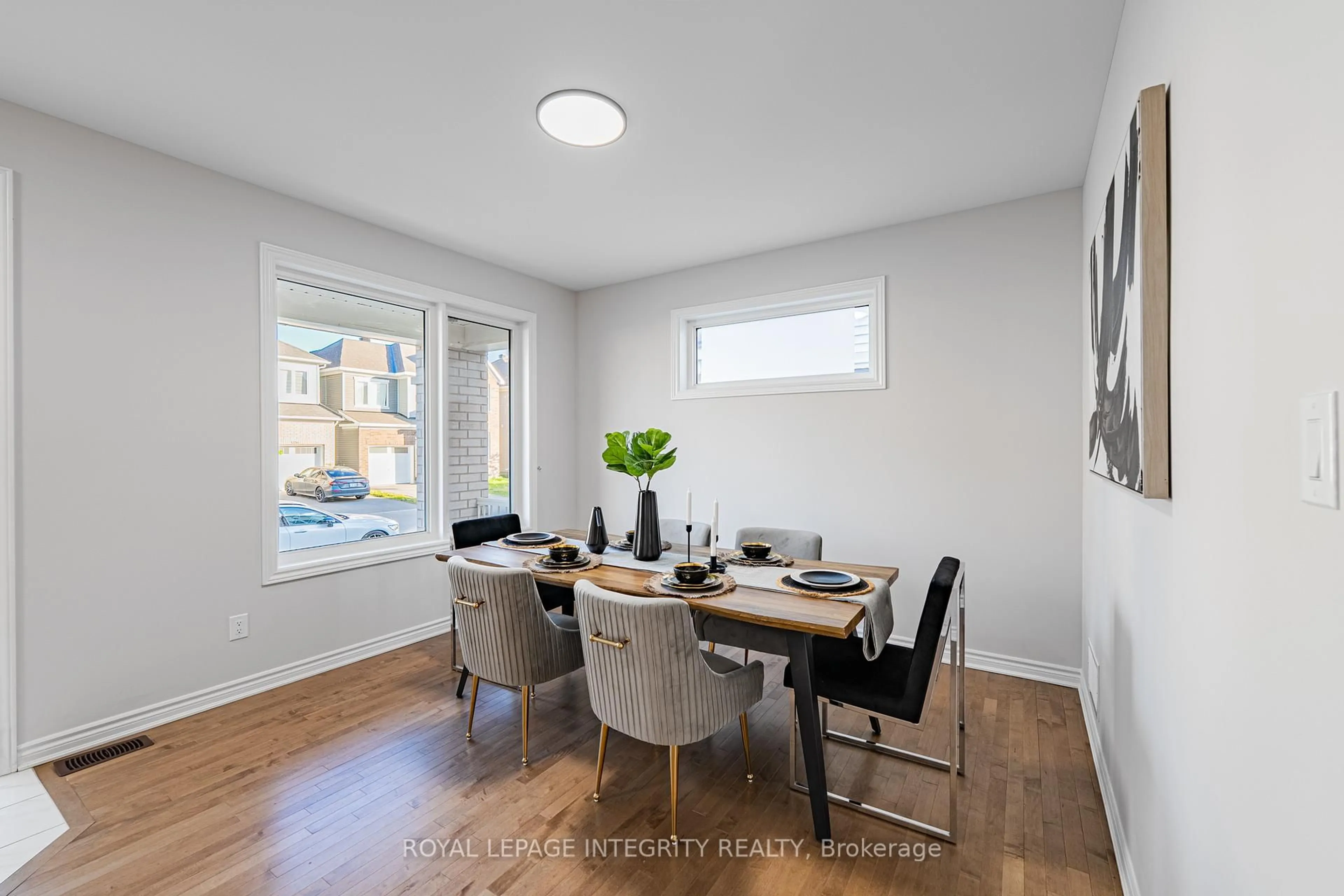 Dining room, wood/laminate floor for 1857 HAIKU St, Ottawa Ontario K2J 6W6