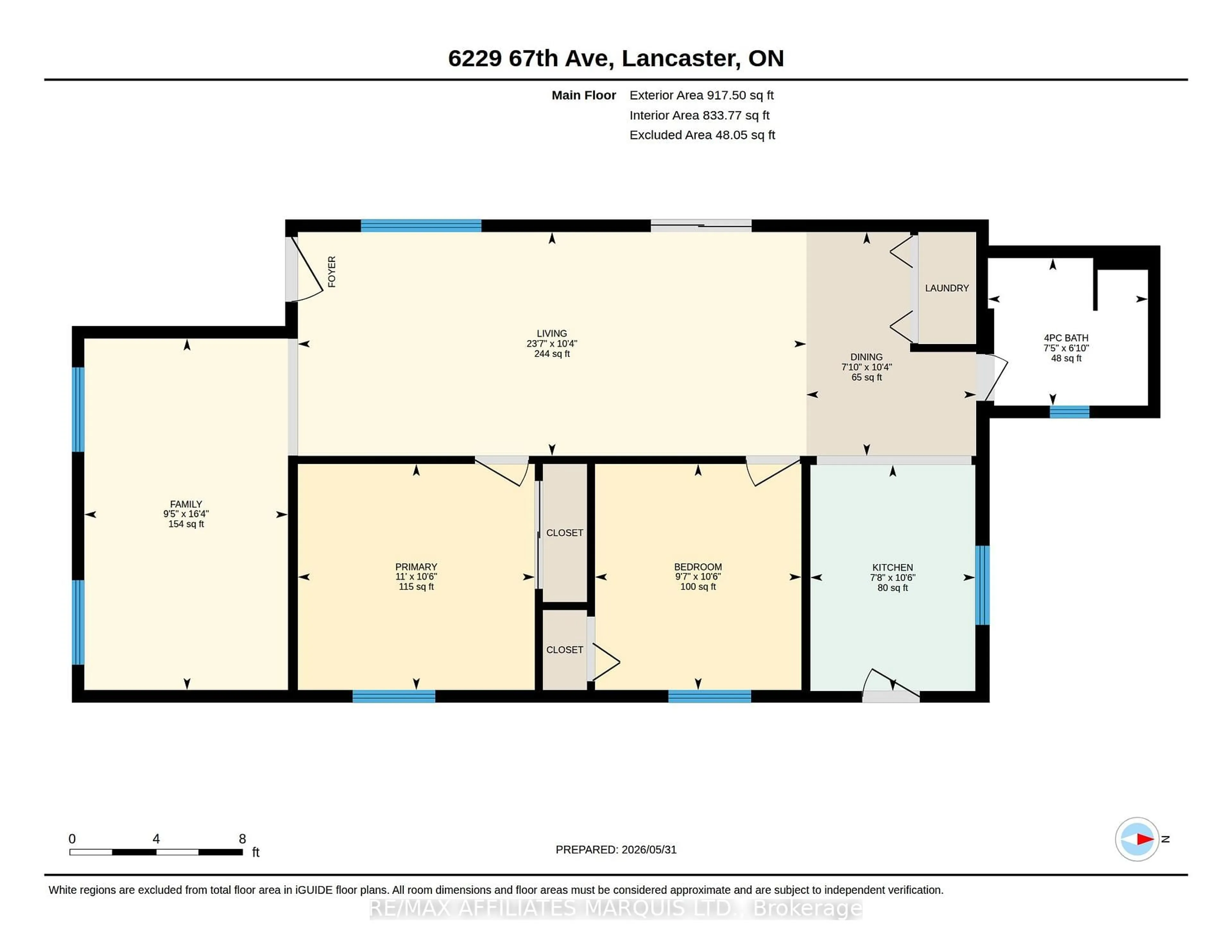 Floor plan for 6229 67th Ave, South Glengarry Ontario K0C 1N0