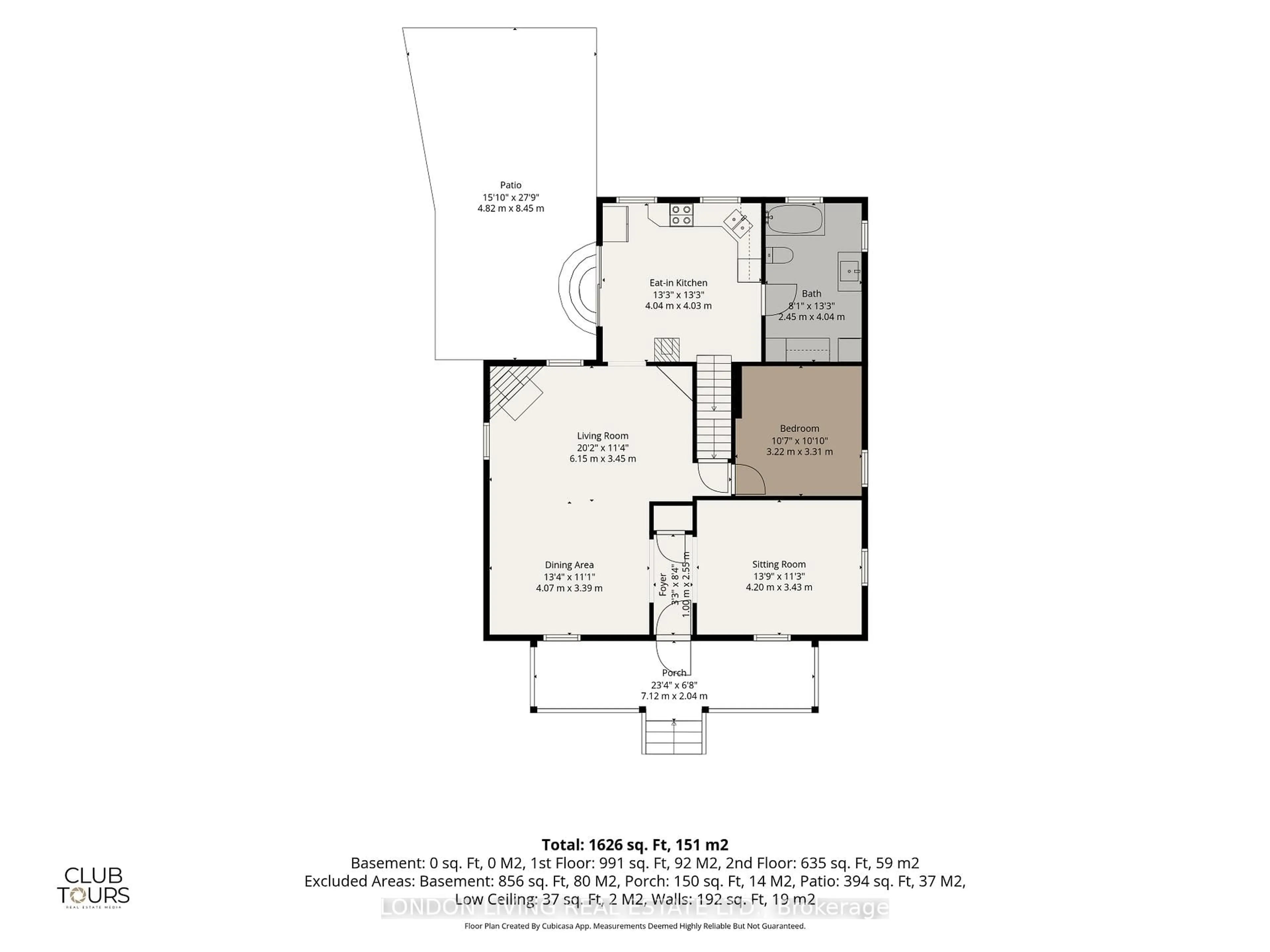 Floor plan for 24 Centre St, St. Thomas Ontario N5R 2Z2