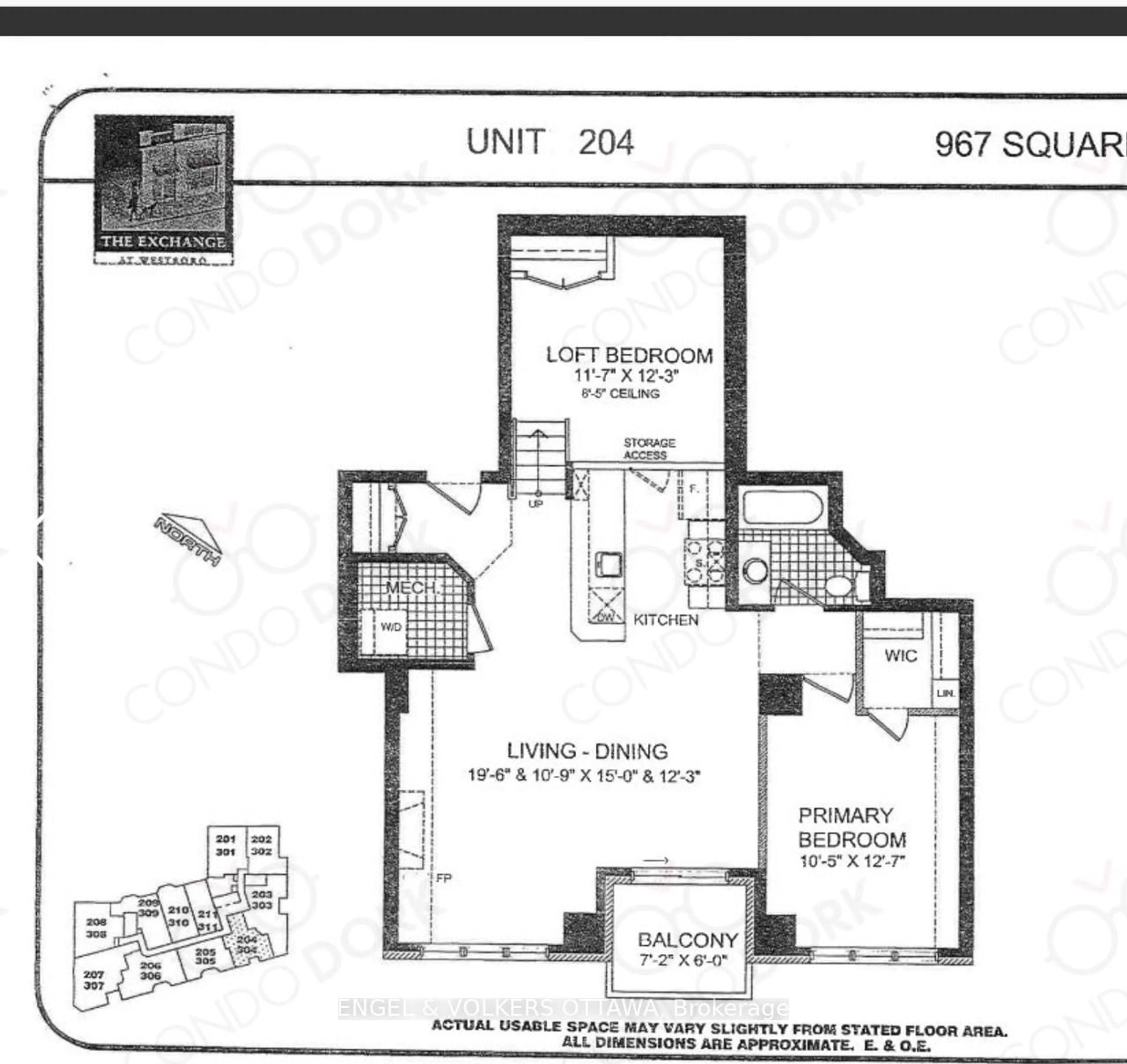 Floor plan for 420 Berkley Ave #204, Ottawa Ontario K2A 4H5