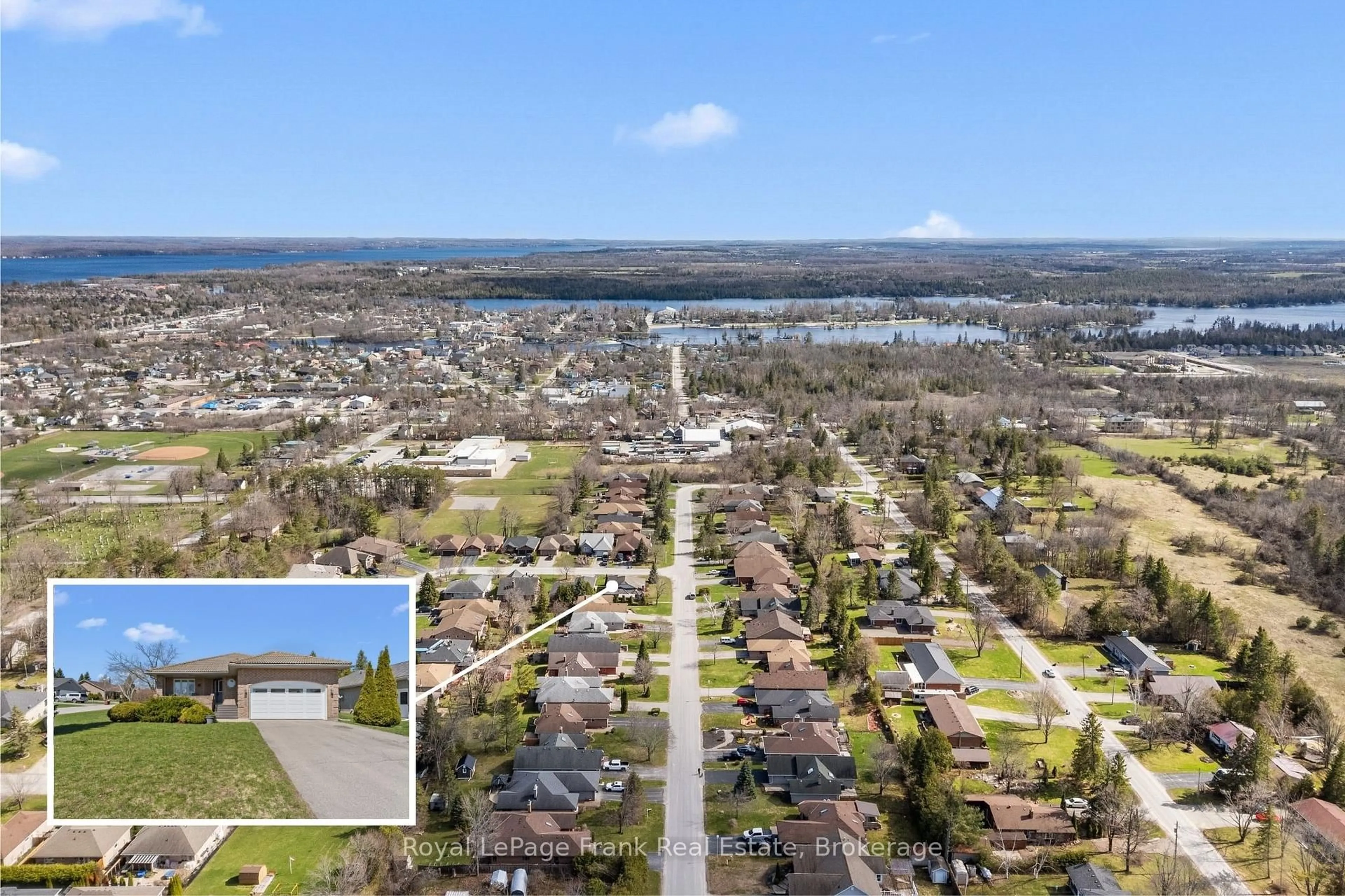 A pic from outside/outdoor area/front of a property/back of a property/a pic from drone, water/lake/river/ocean view for 2 Hillview Dr, Kawartha Lakes Ontario K0M 1A0