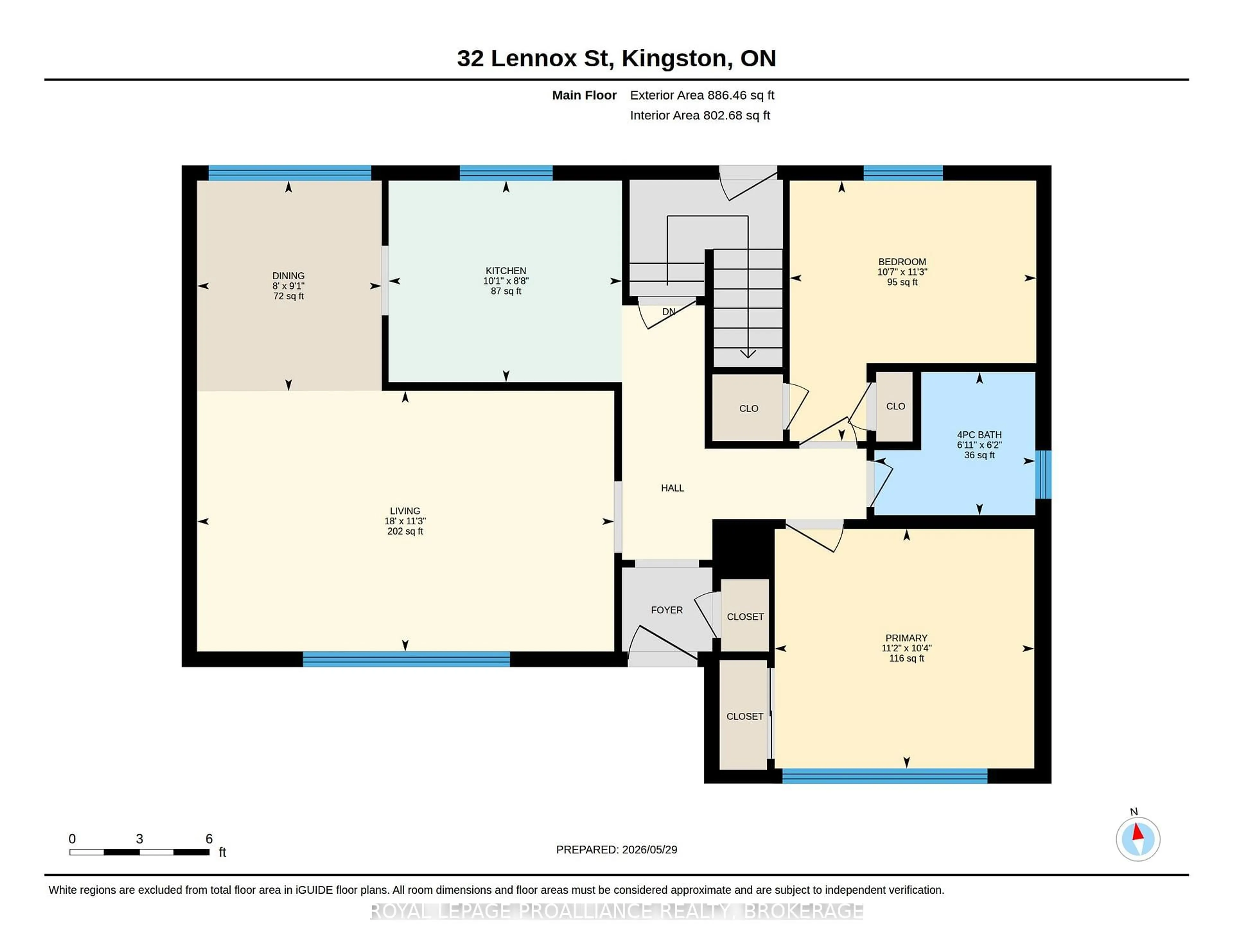 Floor plan for 32 Lennox St, Kingston Ontario K7M 4S2