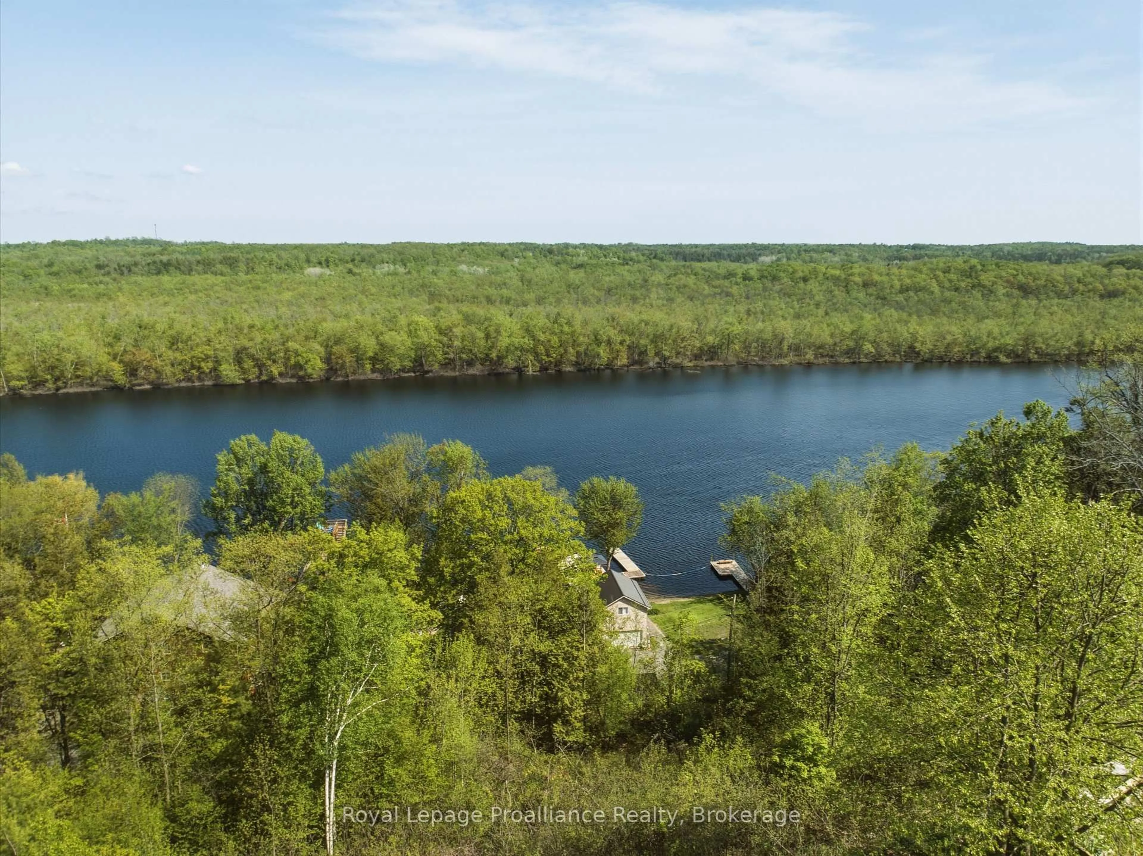 A pic from outside/outdoor area/front of a property/back of a property/a pic from drone, water/lake/river/ocean view for 539 Lahey Rd, Madoc Ontario K0K 2K0