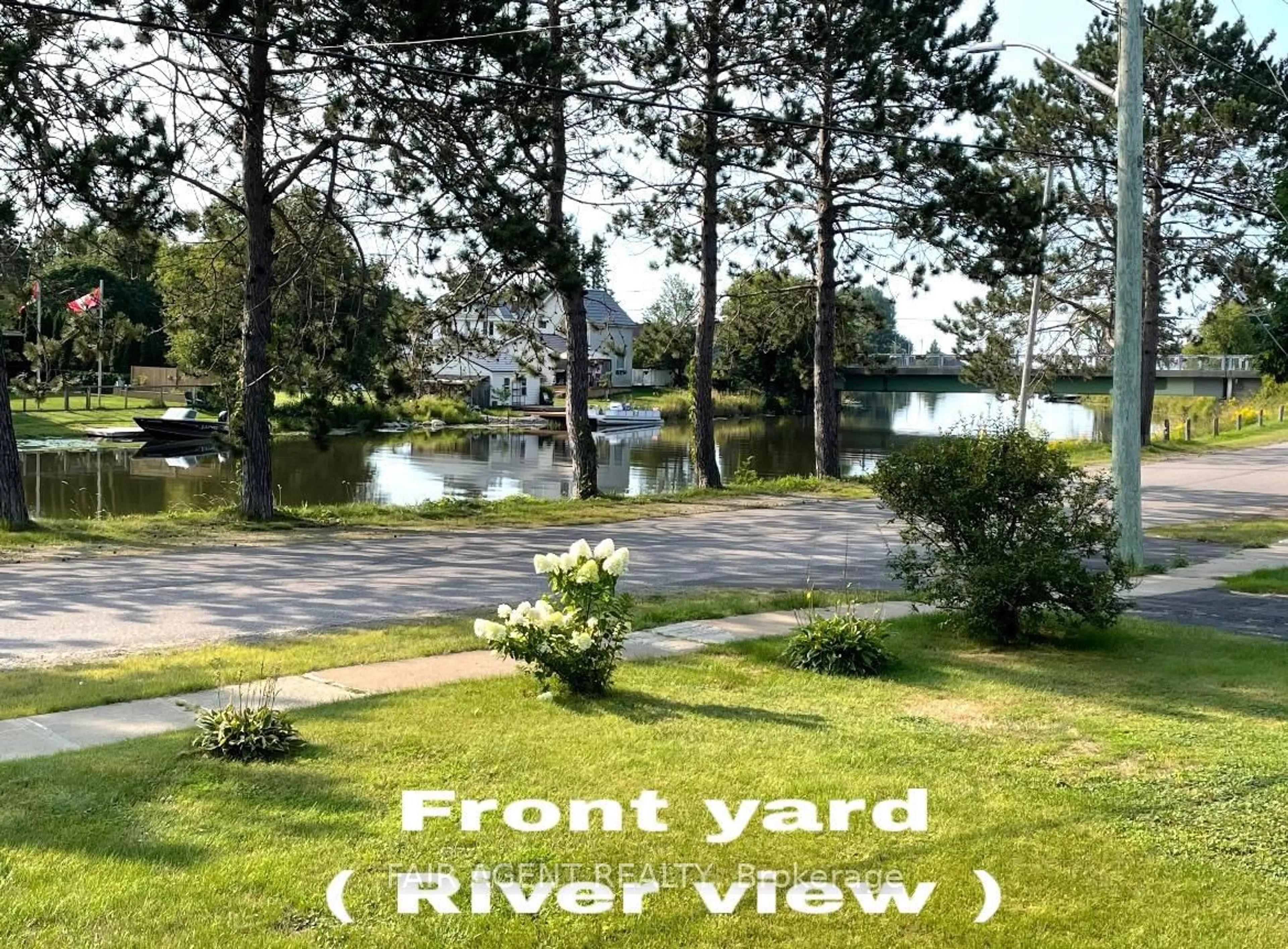 A pic from outside/outdoor area/front of a property/back of a property/a pic from drone, water/lake/river/ocean view for 202 Water St, Thessalon Ontario P0R 1L0