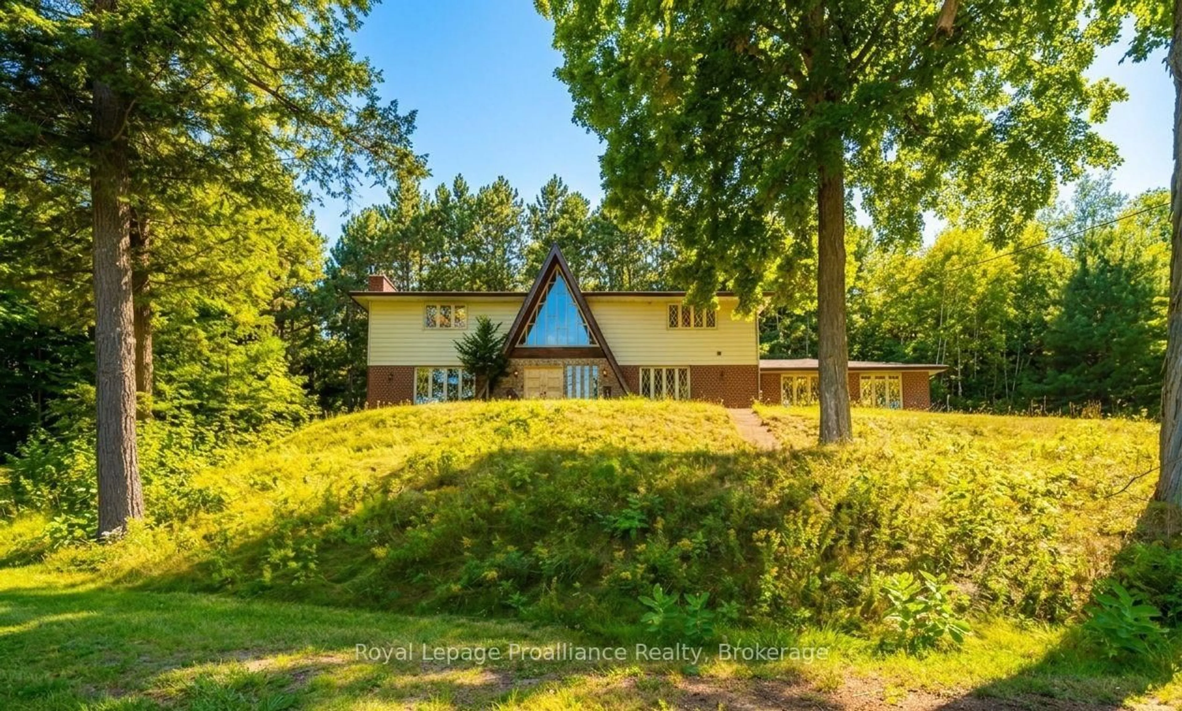 A pic from outside/outdoor area/front of a property/back of a property/a pic from drone, forest/trees view for 17100 Highway 41, Cloyne Ontario K0H 1K0
