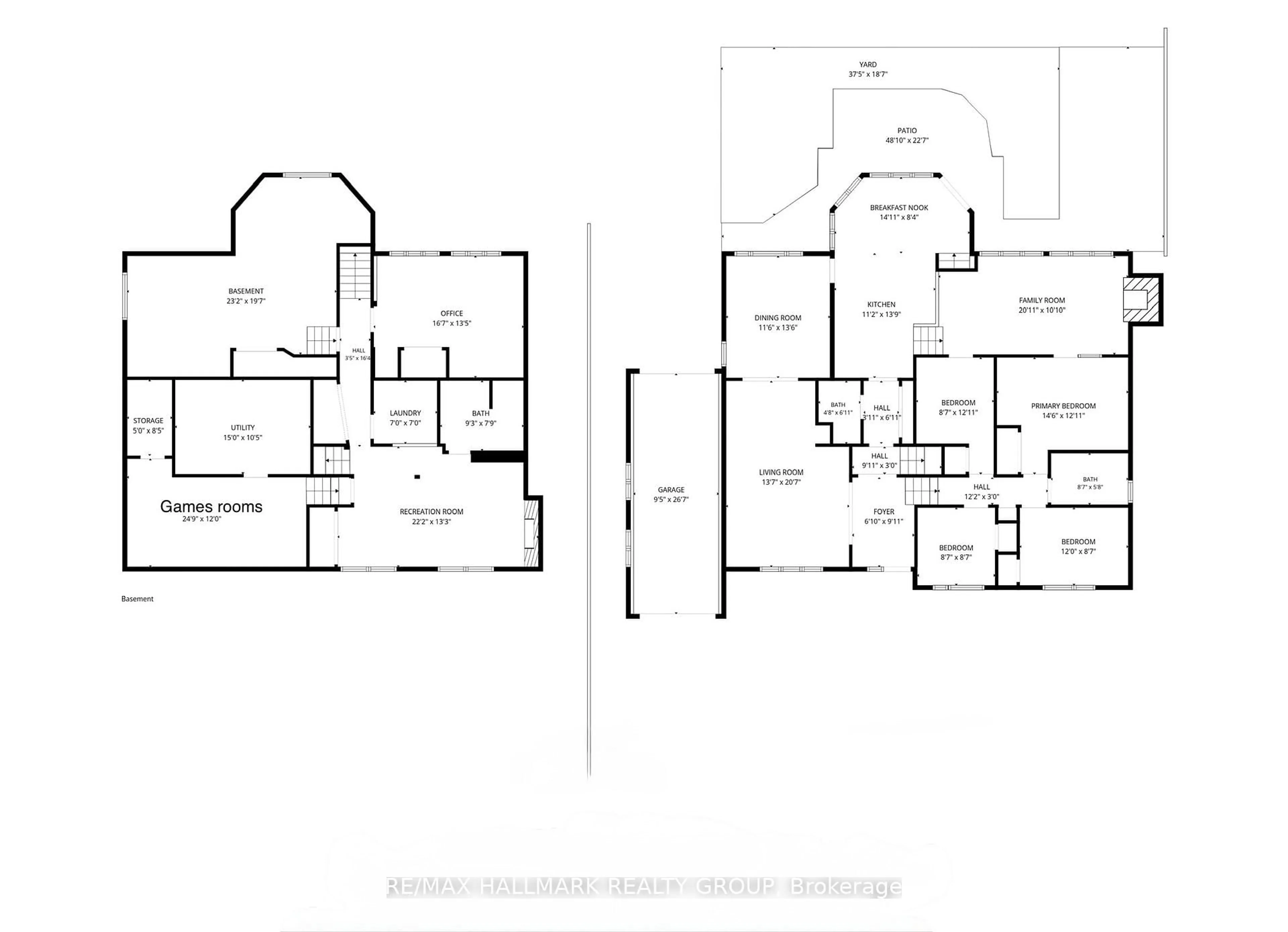 Floor plan for 39 Biscayne Cres, Ottawa Ontario K2E 5R9