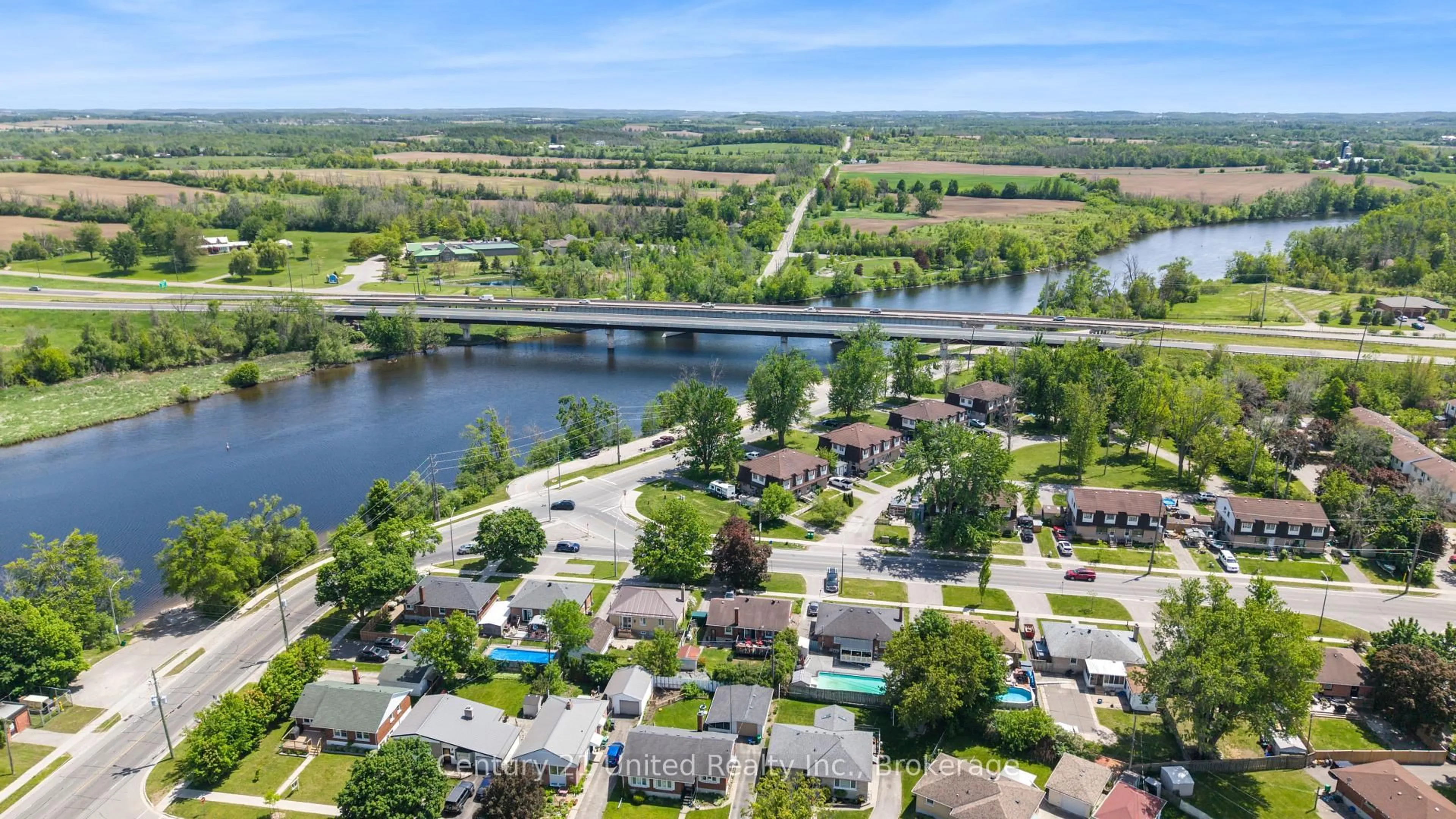 A pic from outside/outdoor area/front of a property/back of a property/a pic from drone, water/lake/river/ocean view for 641 Harold Dr, Peterborough Ontario K9J 3X9