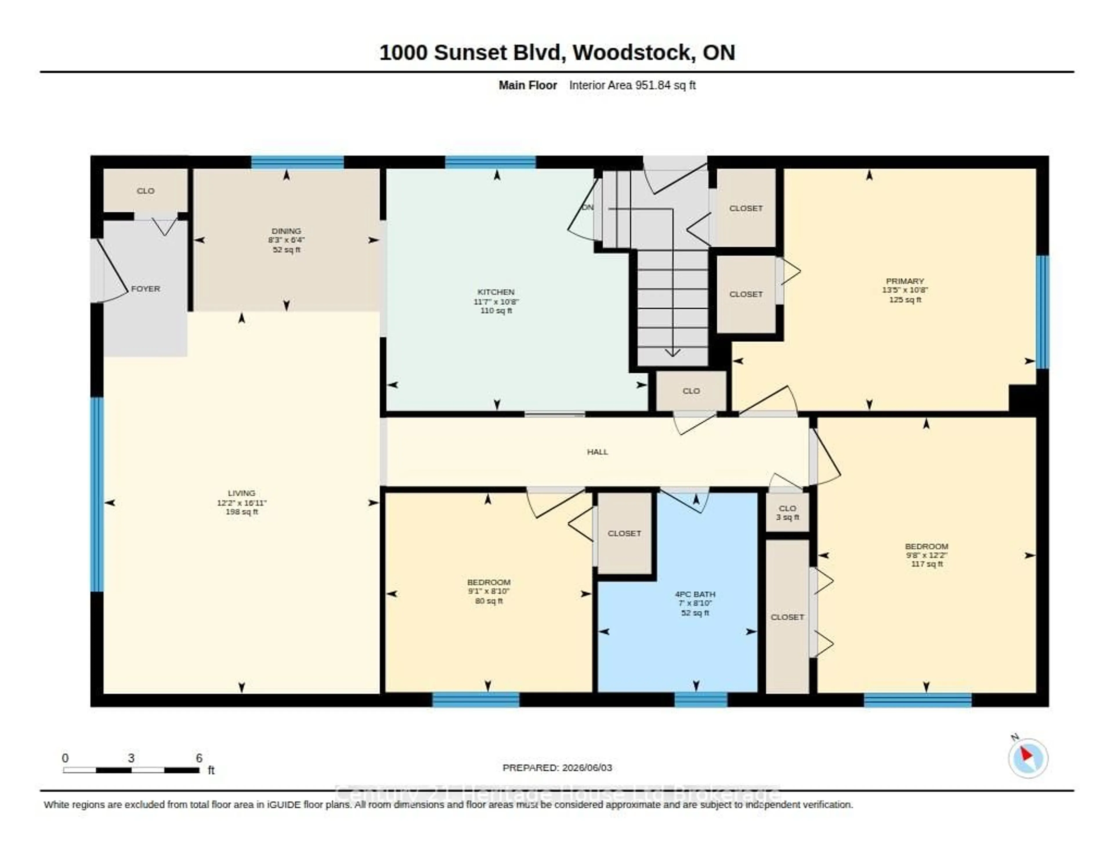 Floor plan for 1000 Sunset Blvd, Woodstock Ontario N4S 8C4