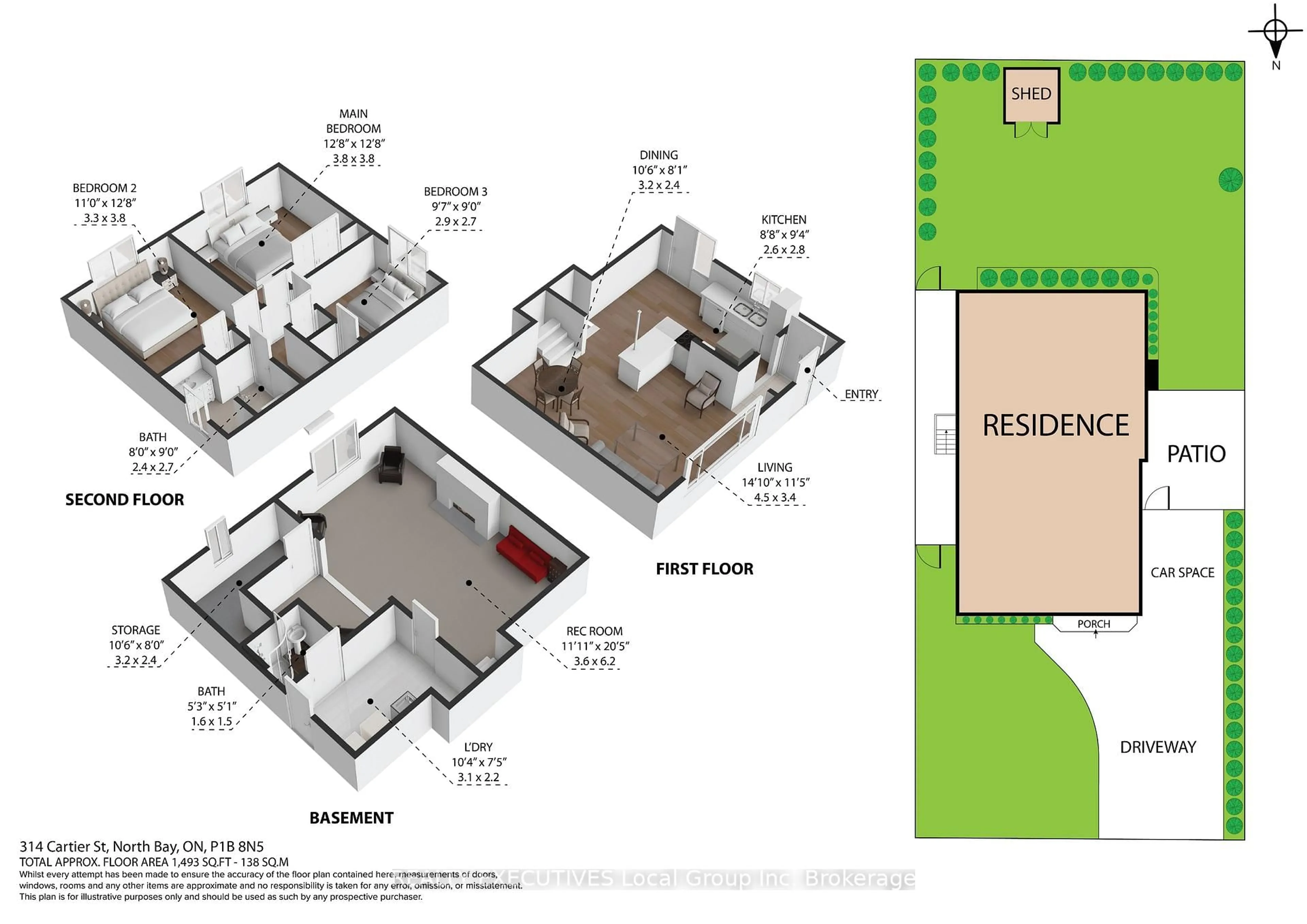 Floor plan for 314 CARTIER St, North Bay Ontario P1B 8N5