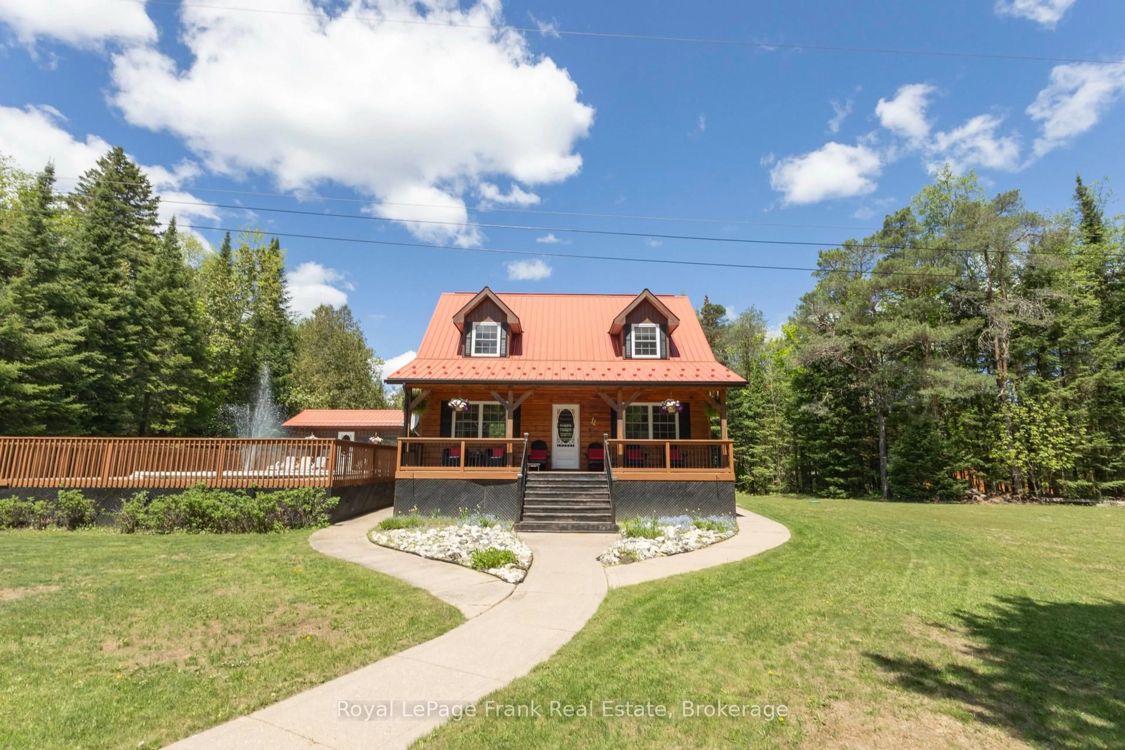 A pic from outside/outdoor area/front of a property/back of a property/a pic from drone, unknown for 1291 South Wilberforce Rd, Highlands East Ontario K0L 2Y0