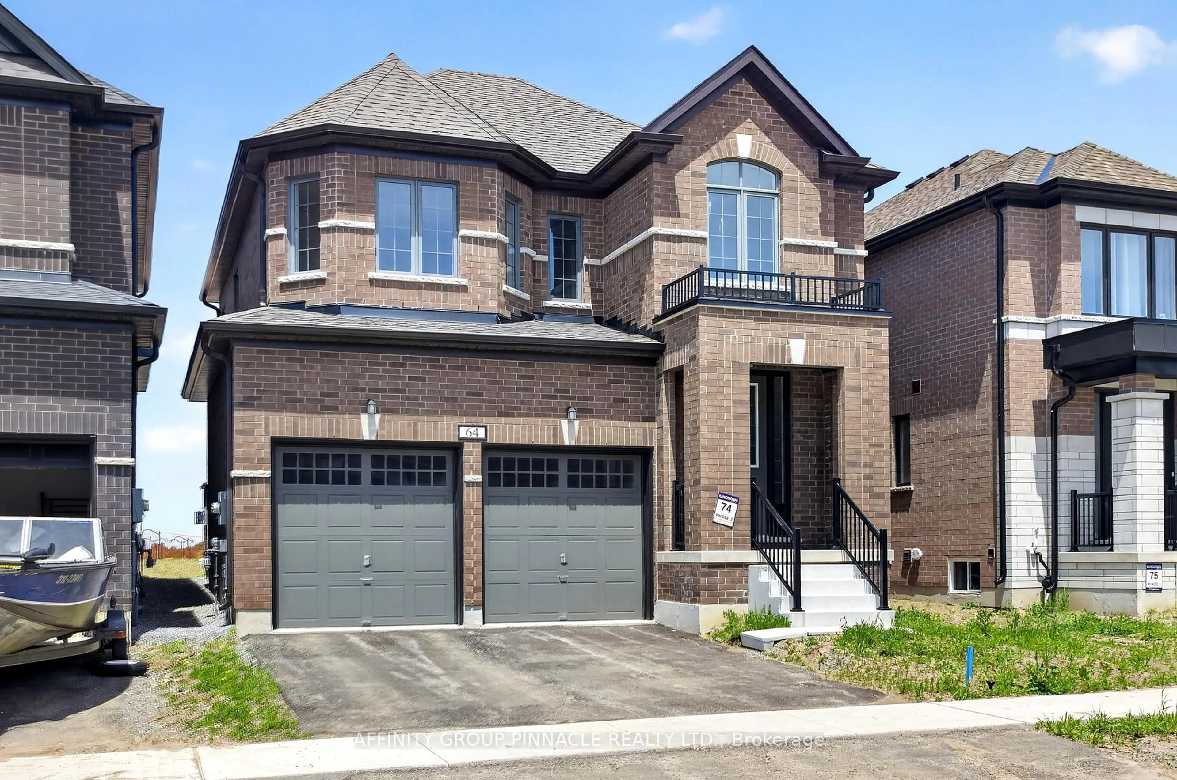 Home with brick exterior material, street for 64 Butler Blvd, Kawartha Lakes Ontario K9V 4R1