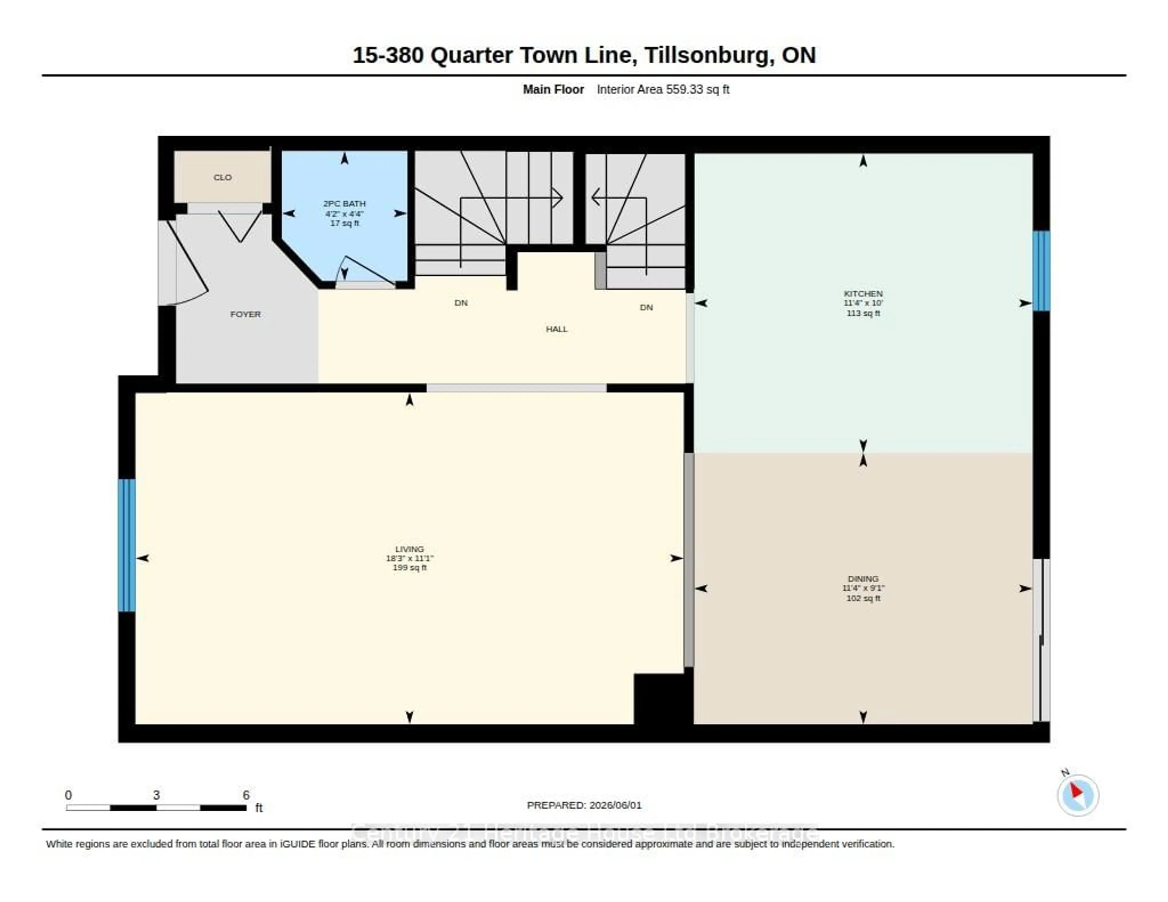 Floor plan for 380 Quarterline Rd #15, Tillsonburg Ontario N4G 5L5