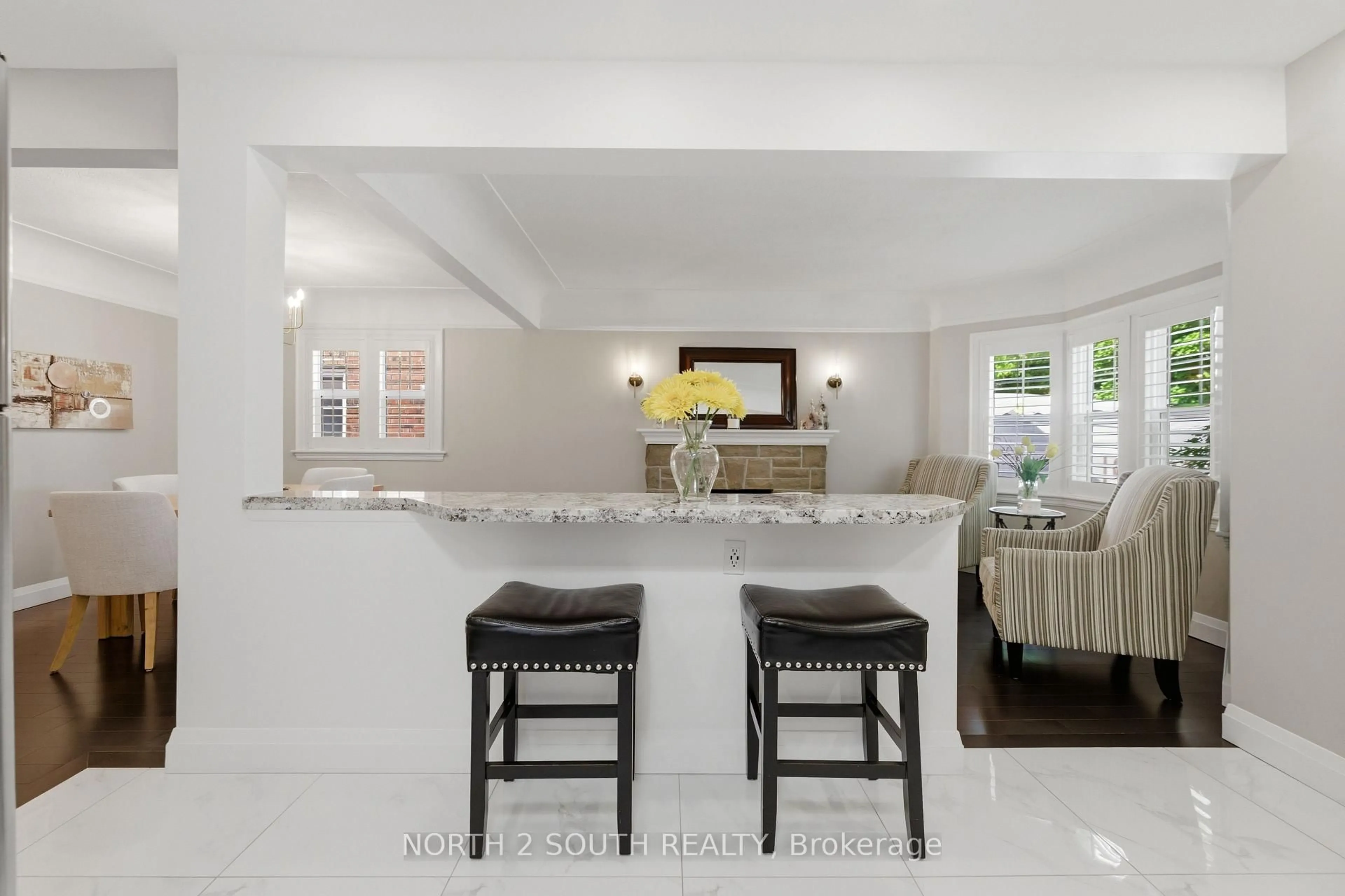 Open concept kitchen, ceramic/tile floor for 212 Wexford Ave, Hamilton Ontario L8K 2P2