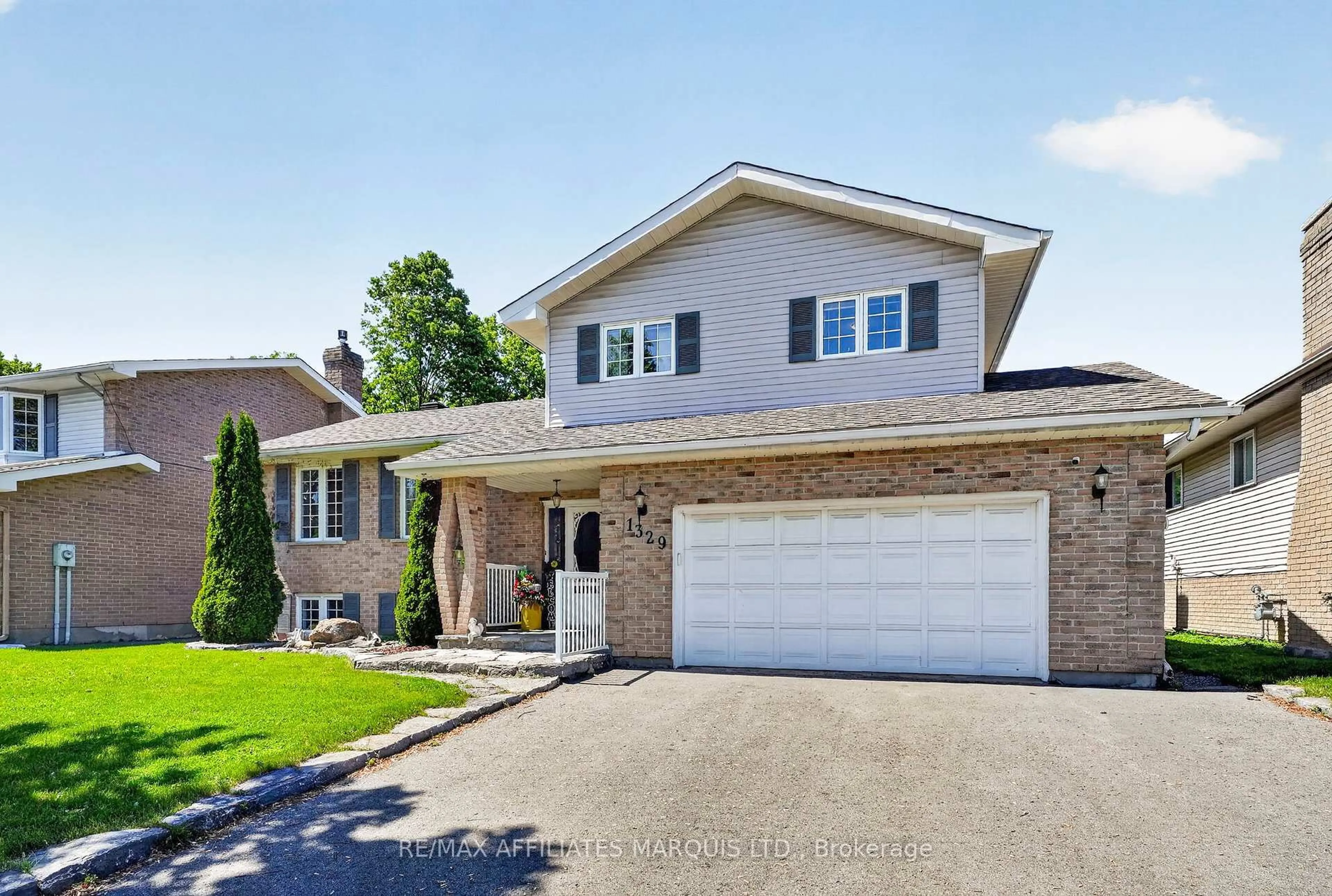 Home with brick exterior material, street for 1329 Patricia Pl, Cornwall Ontario K6H 6X9