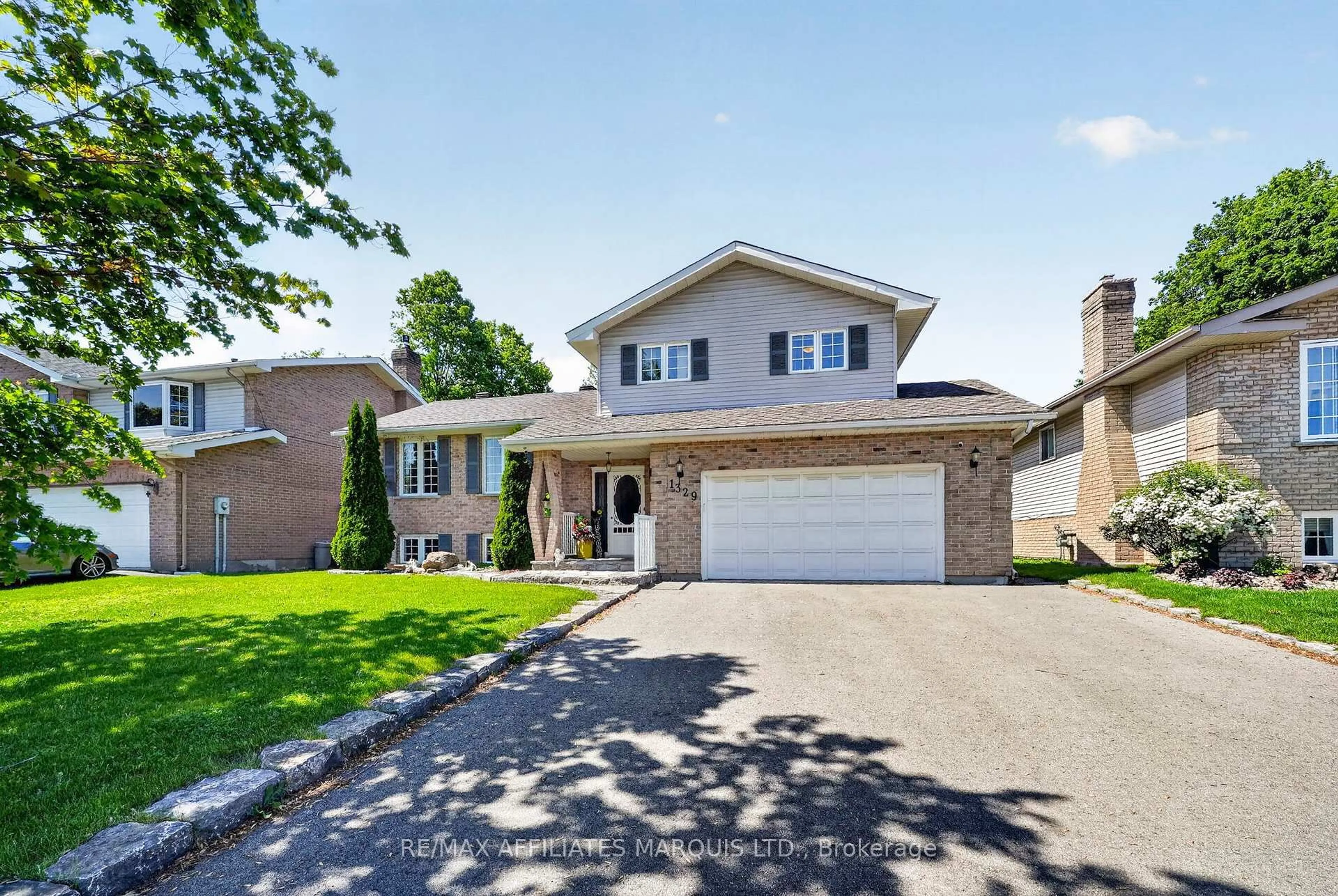 Home with brick exterior material, street for 1329 Patricia Pl, Cornwall Ontario K6H 6X9