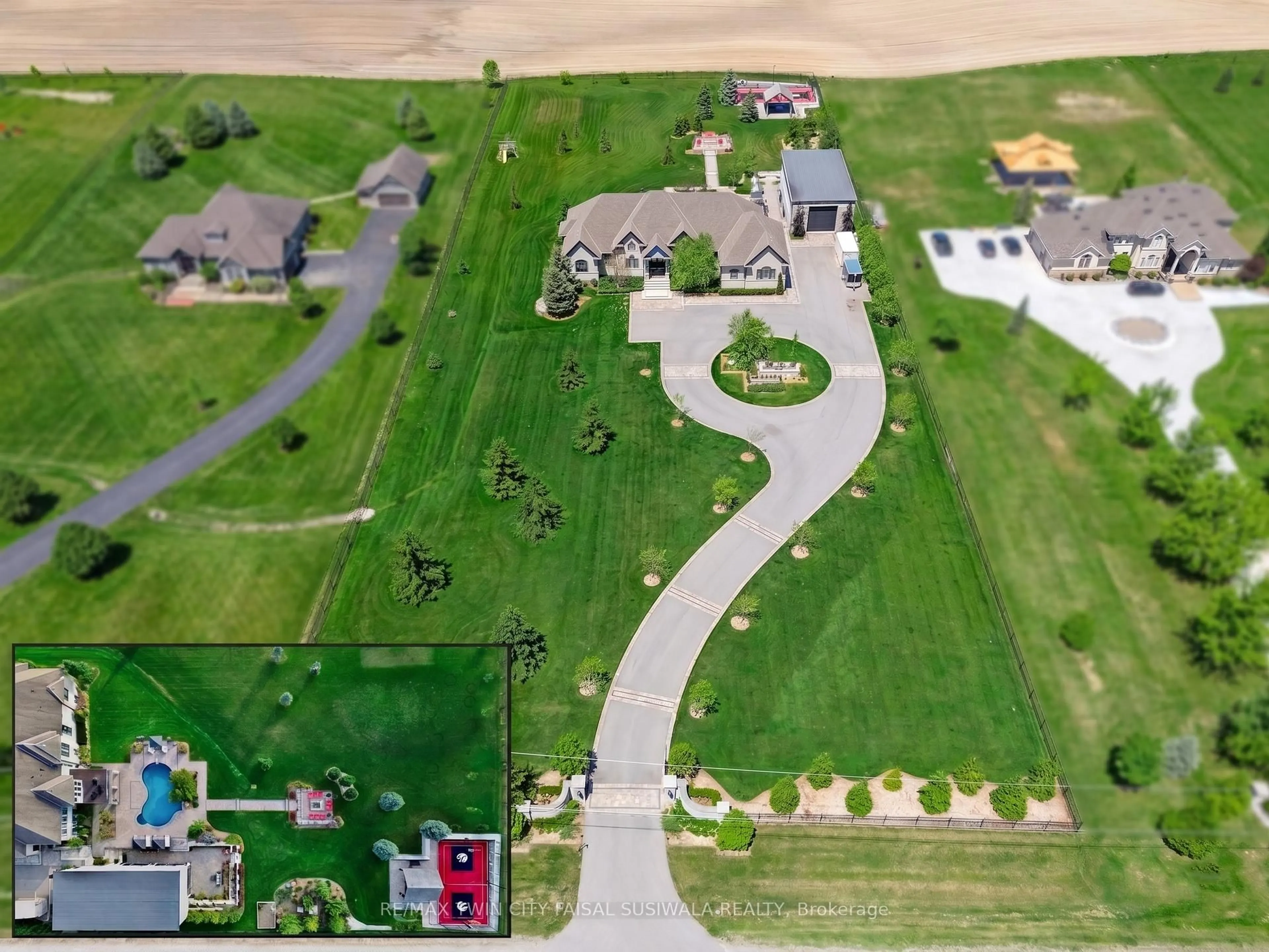 A pic from outside/outdoor area/front of a property/back of a property/a pic from drone, street for 214 Jerseyville Rd, Brant Ontario N3T 5M1