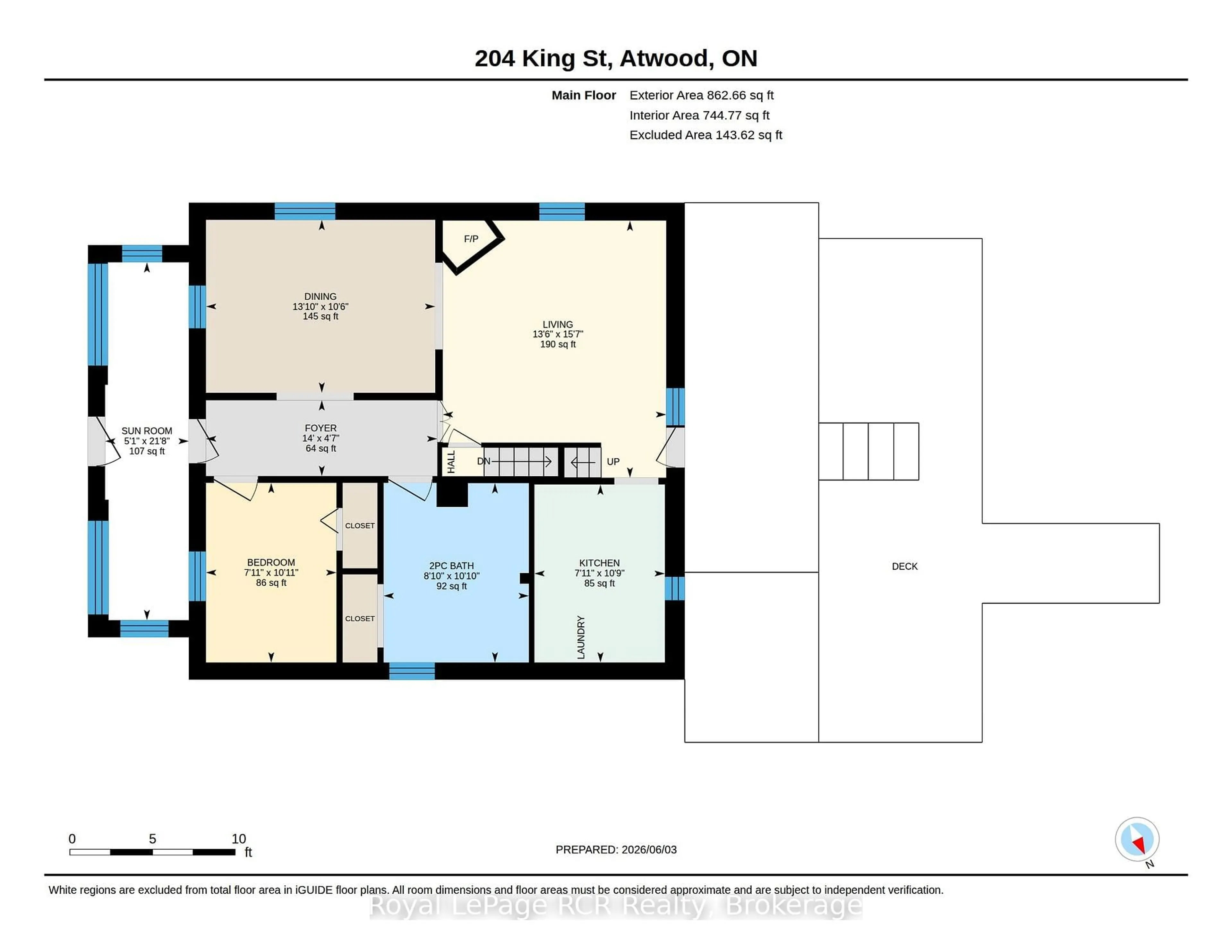 Floor plan for 204 King St, North Perth Ontario N0G 1B0