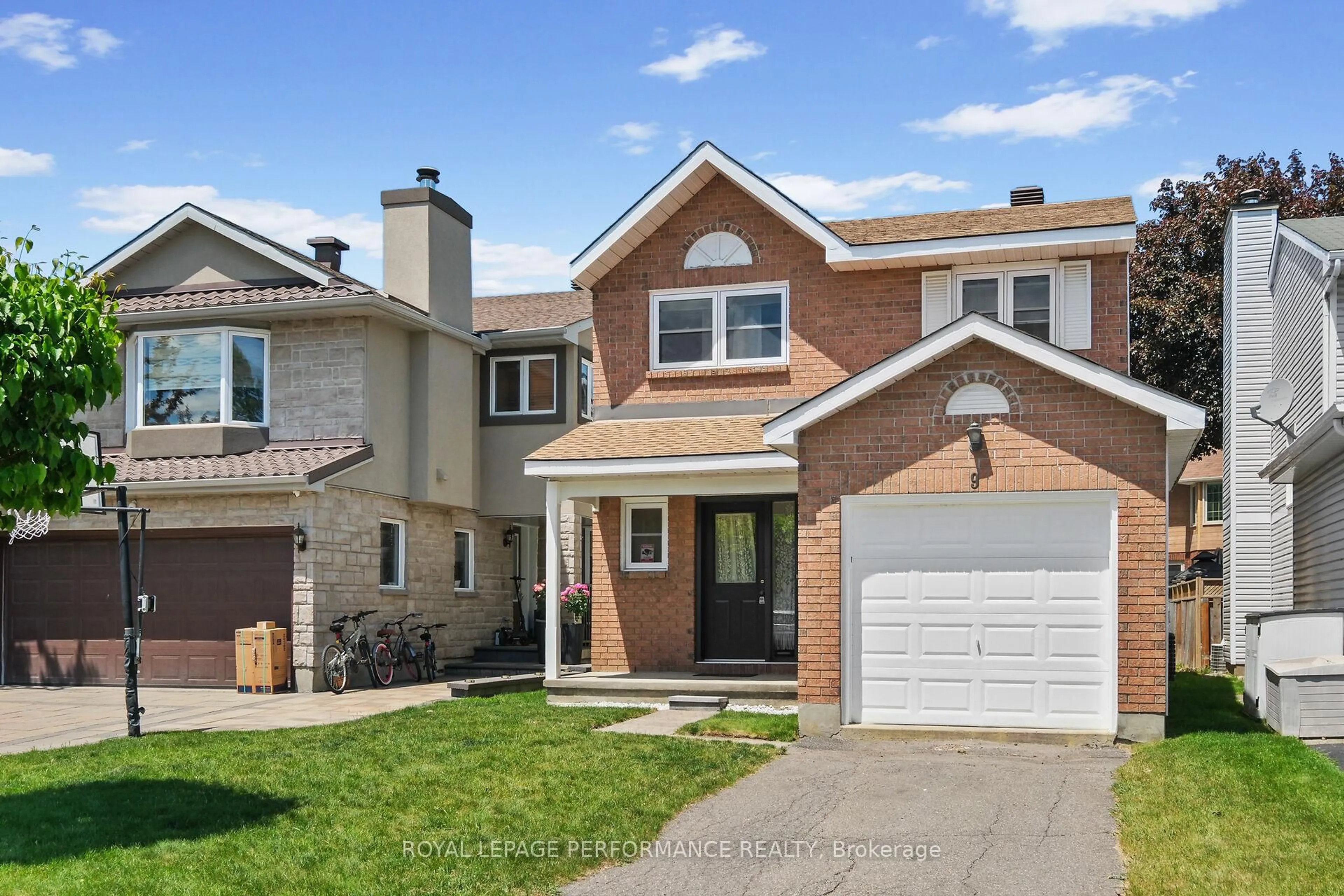 Home with brick exterior material, street for 9 Saddle Cres, Ottawa Ontario K1G 5L4